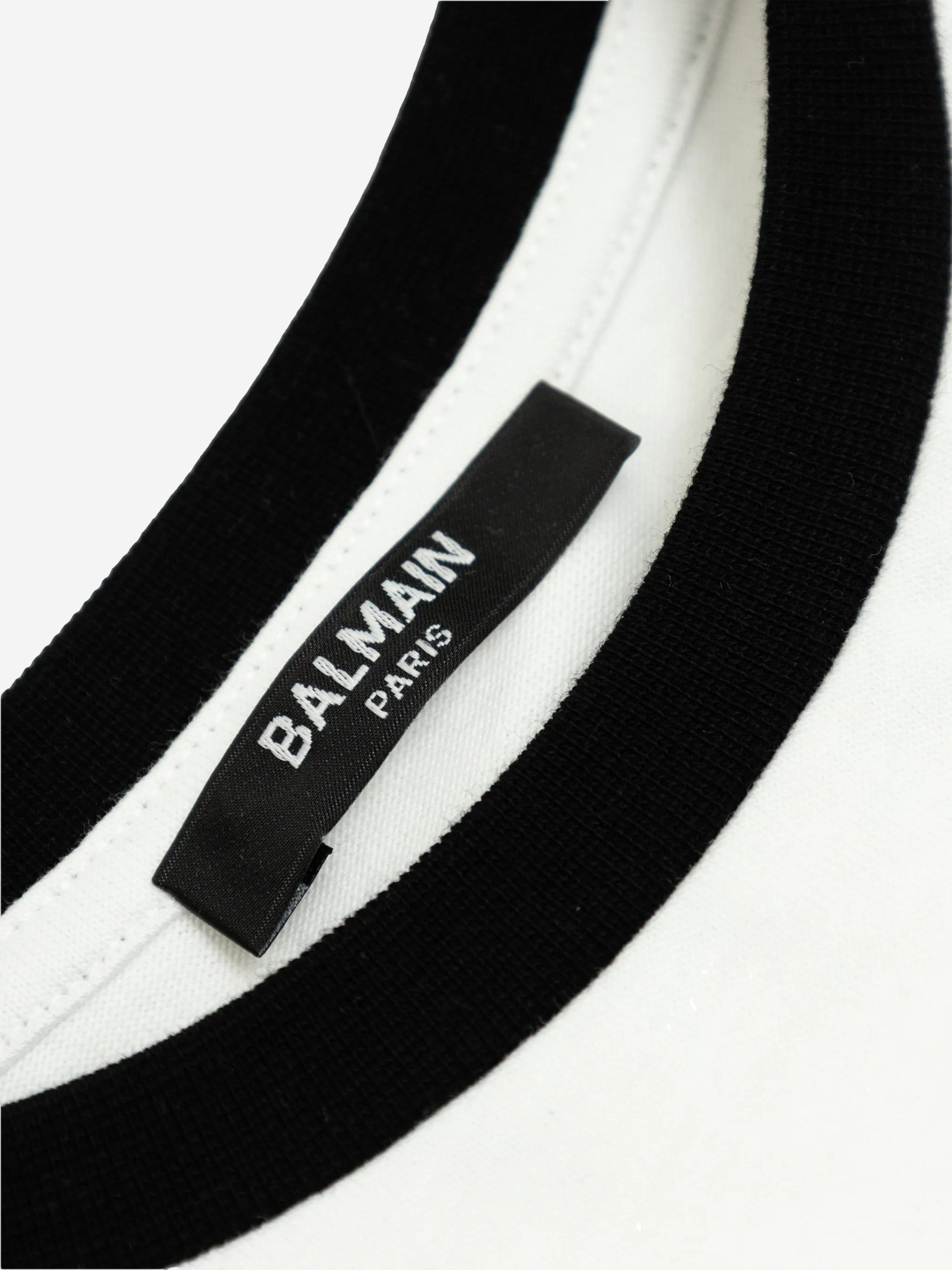 Balmain Boys Logo T-Shirt in White