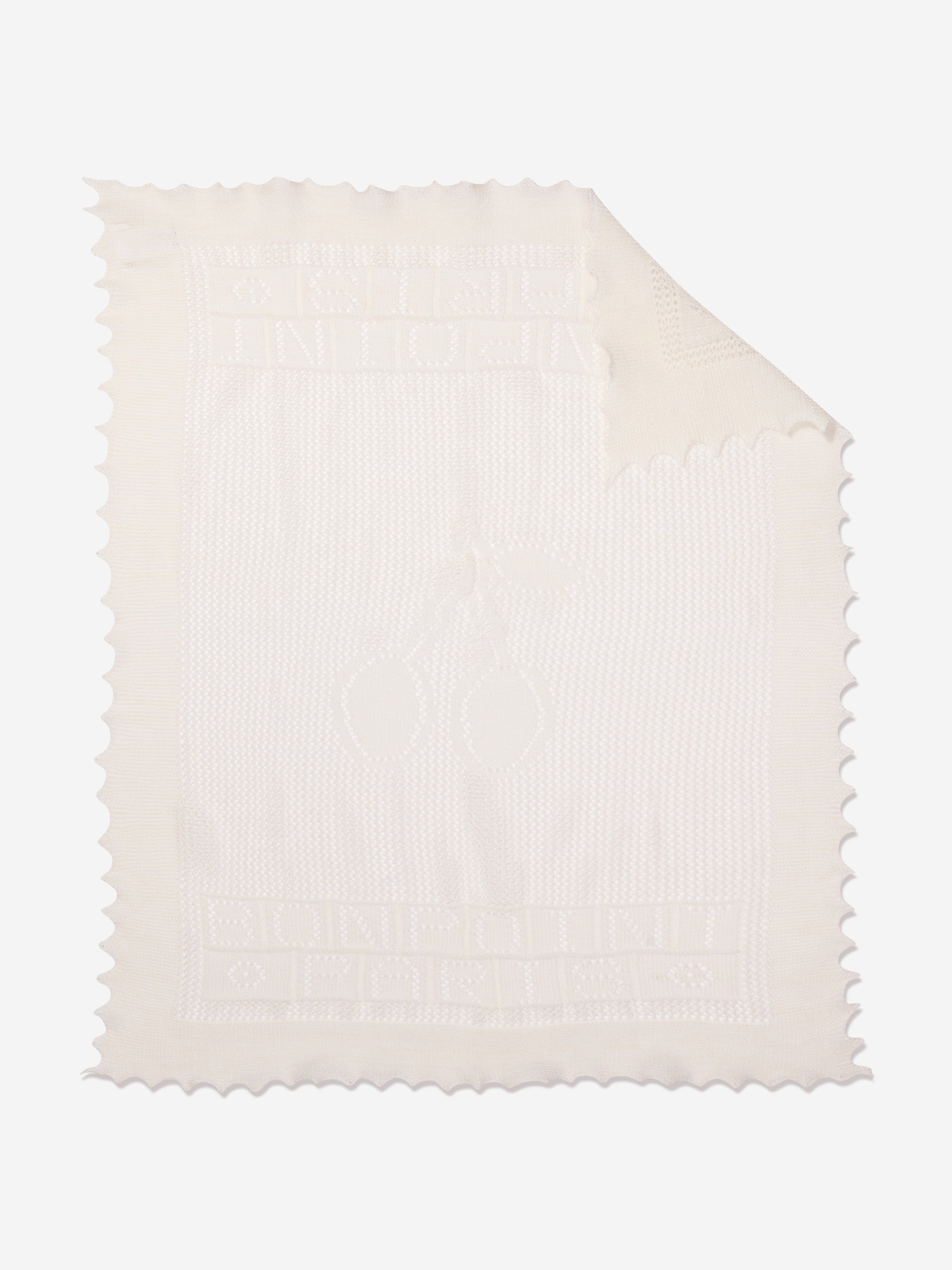 Bonpoint Baby Cotton And Wool Blanket in Ivory