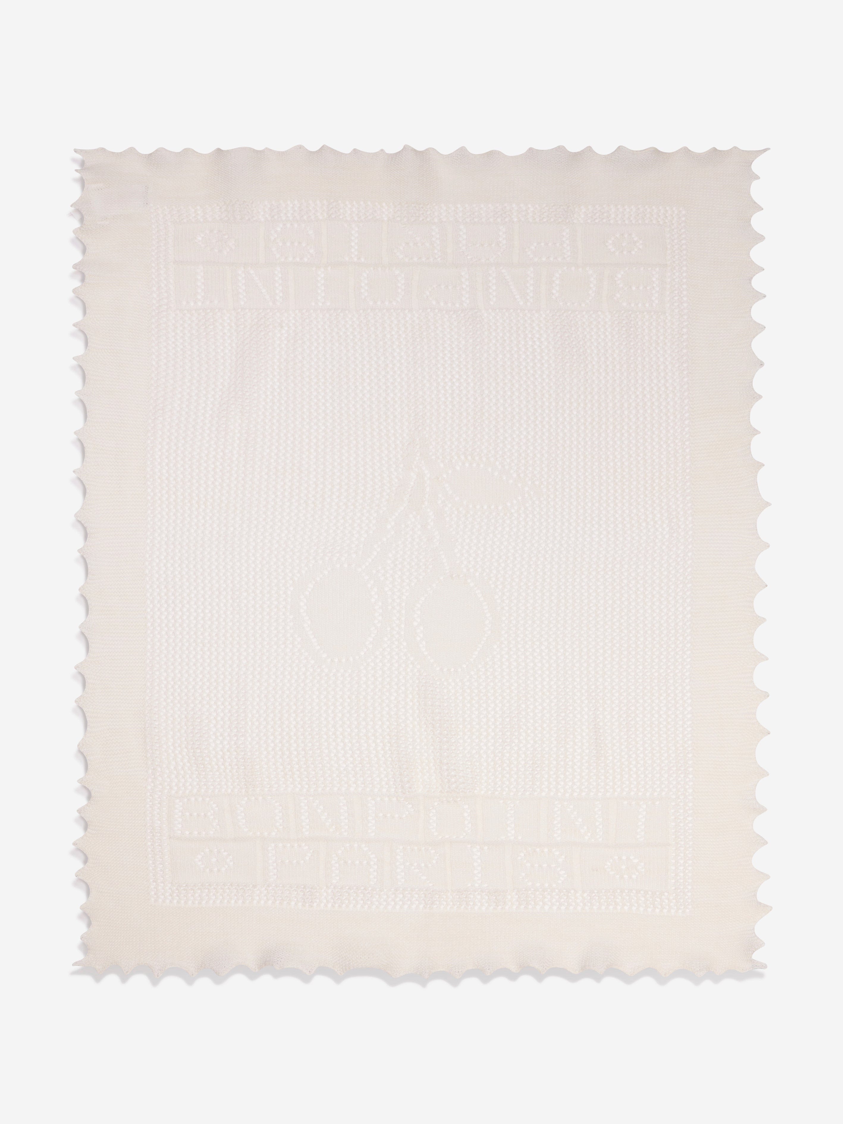 Bonpoint Baby Cotton And Wool Blanket in Ivory