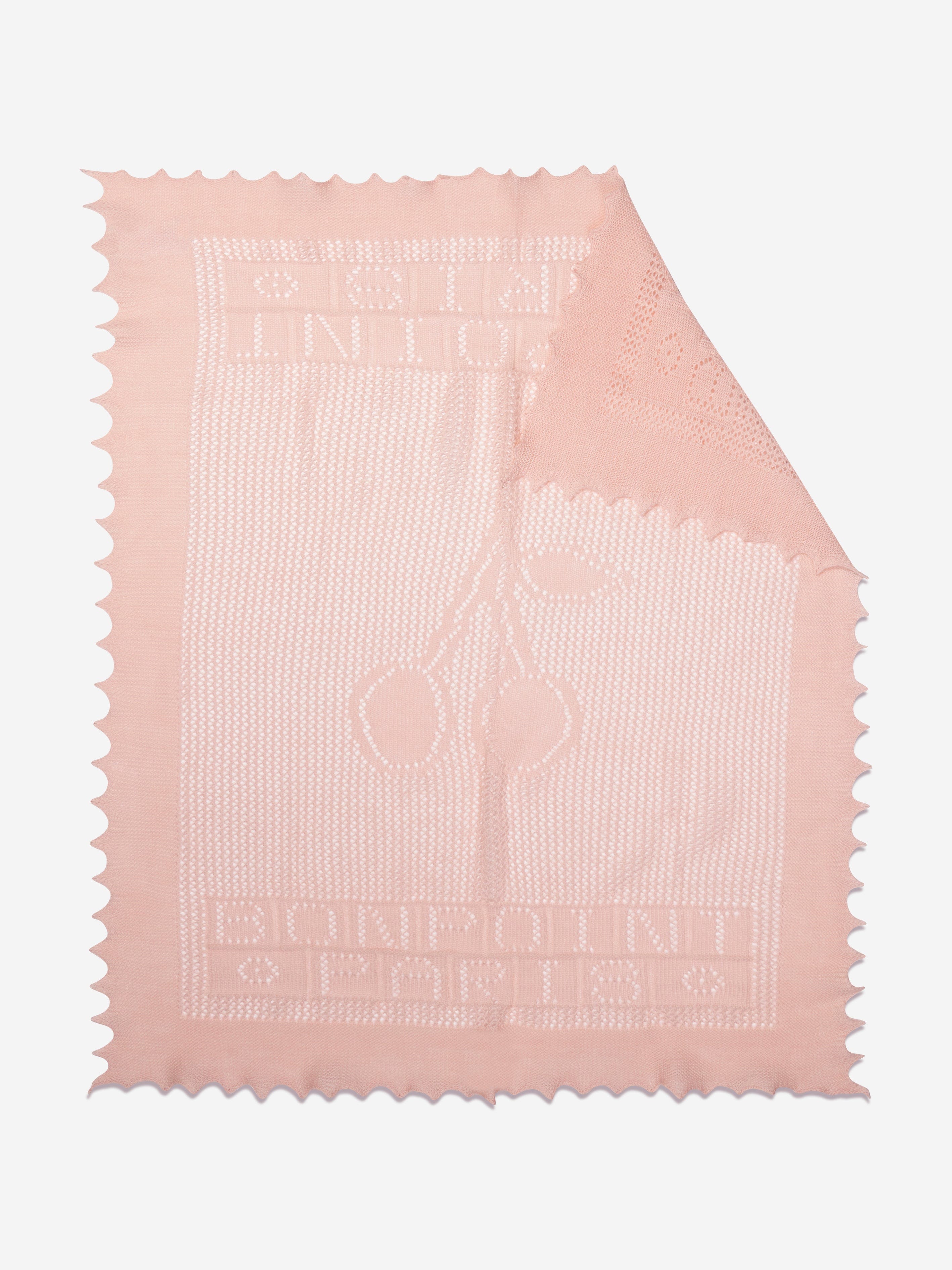 Bonpoint Baby Girls Cotton And Wool Blanket in Pink