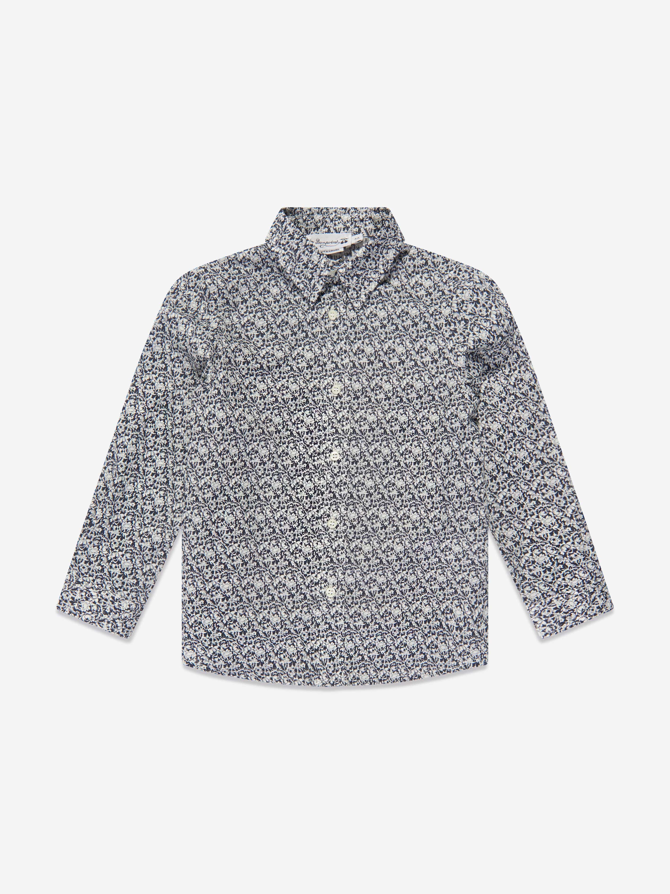 Bonpoint Boys Daho Shirt in Blue