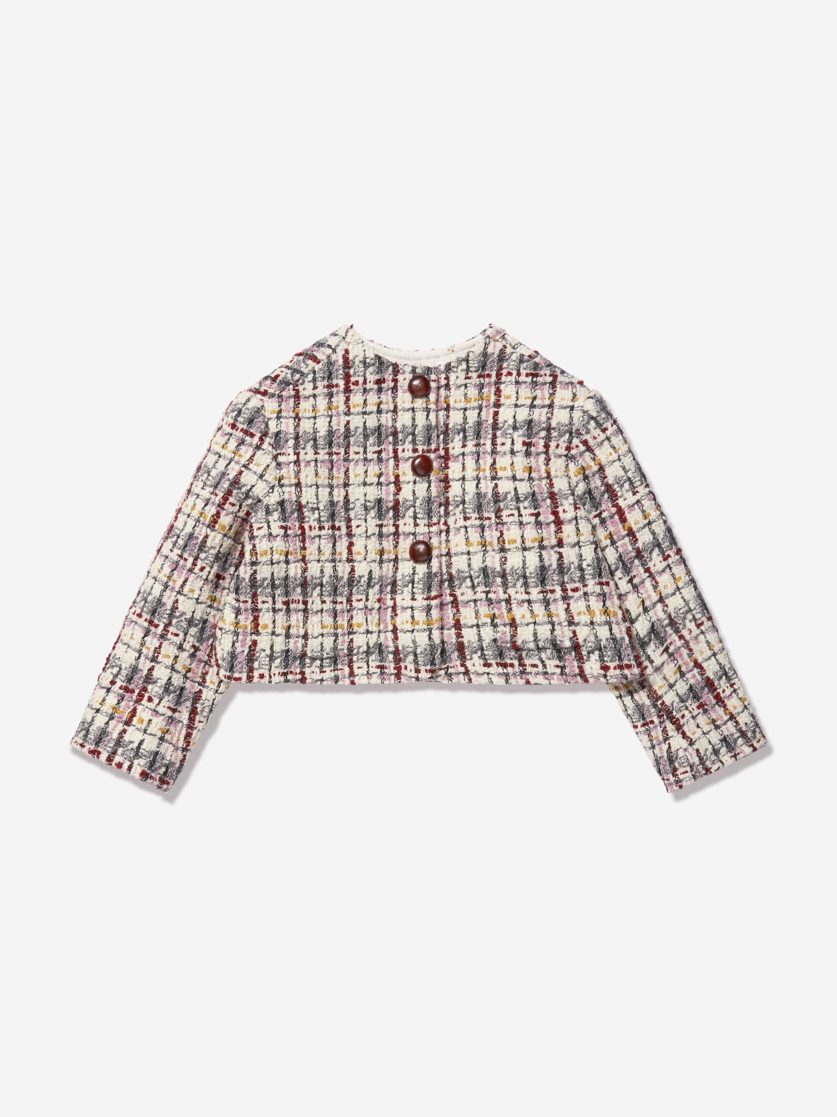 Bonpoint Girls Tabitha Boucle Jacket in Multicolour