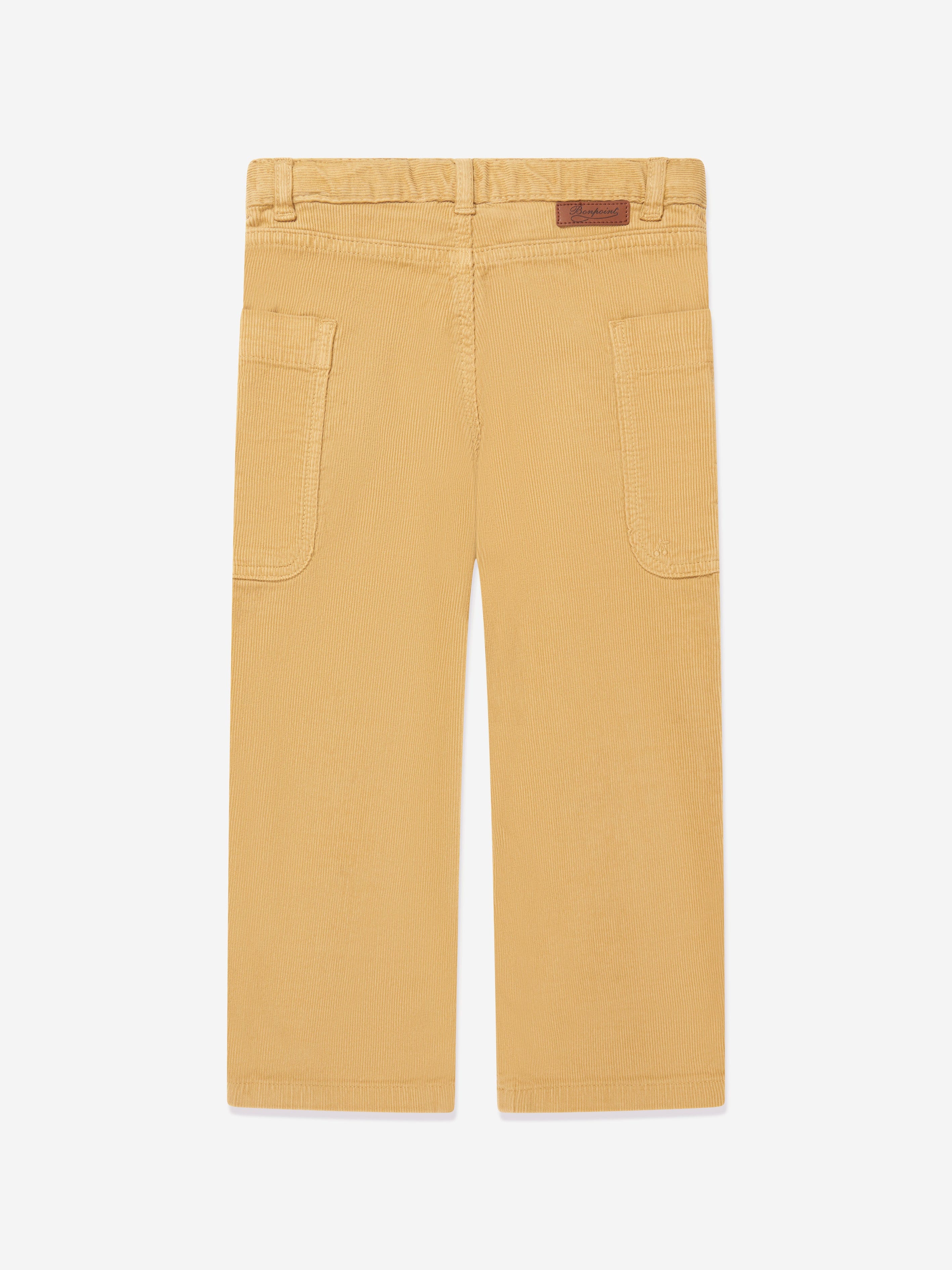 Bonpoint Girls Looping Trousers in Yellow