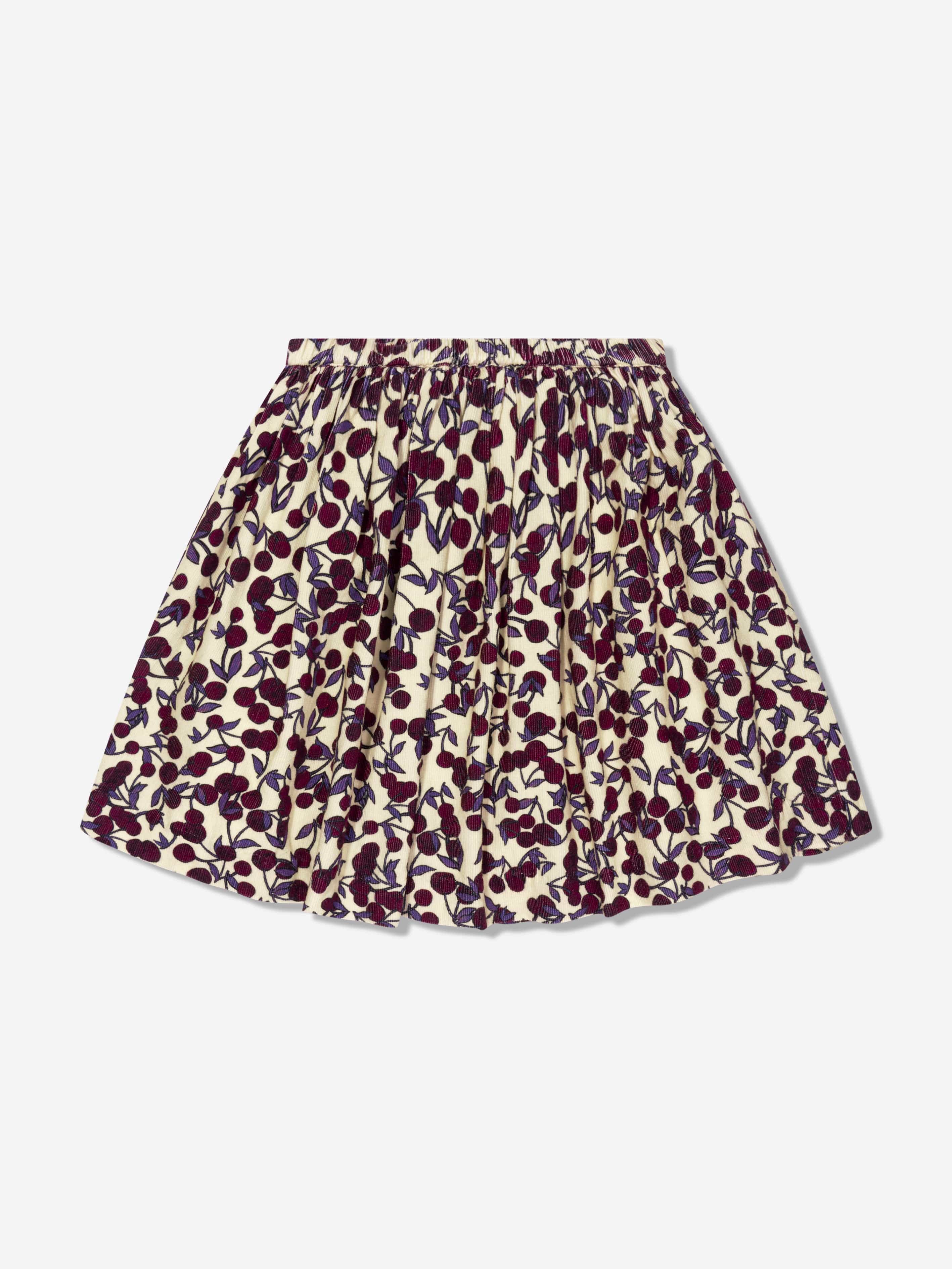 Bonpoint Girls Suzon Cotton Skirt in Multicolour