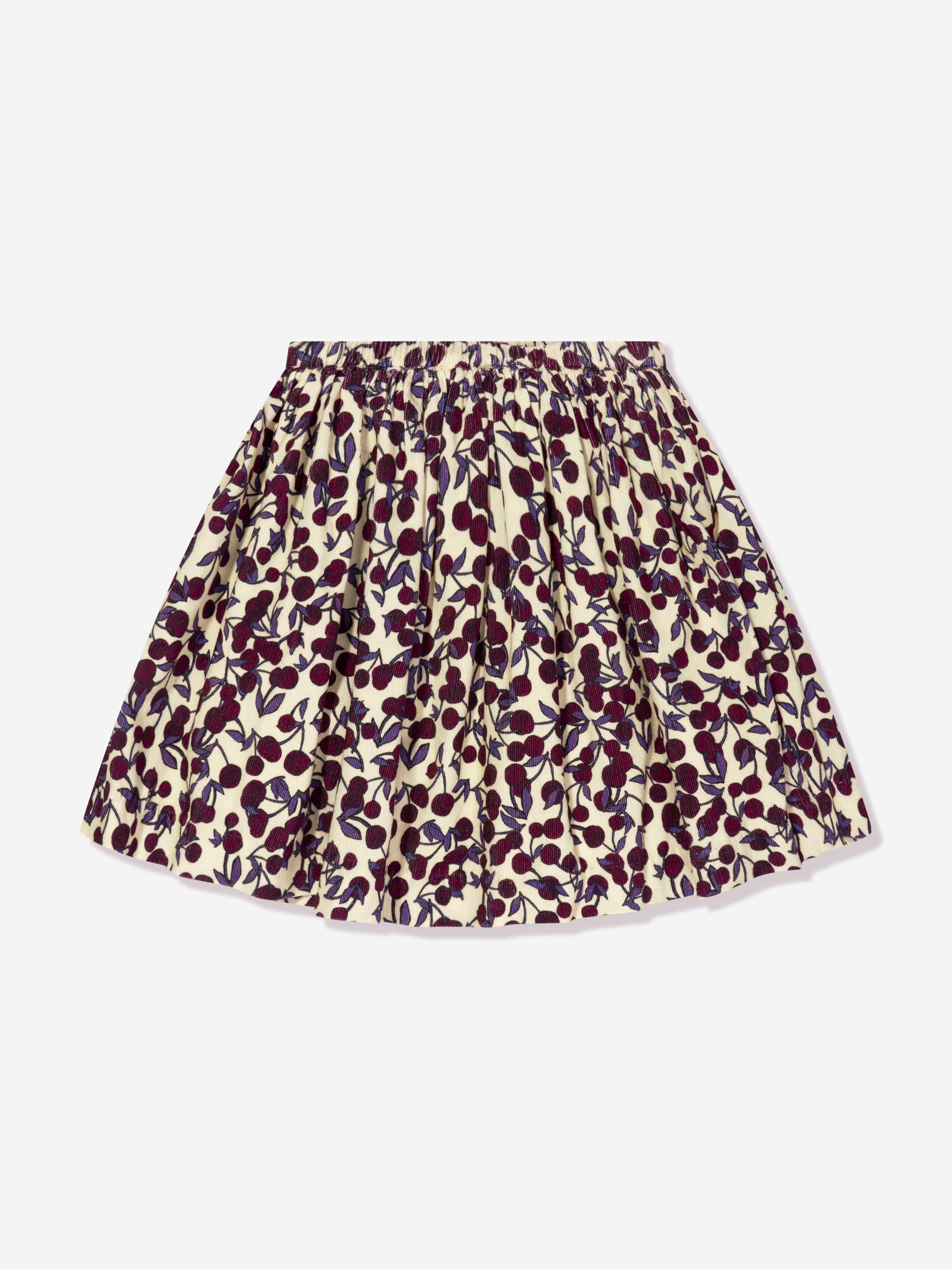 Bonpoint Girls Suzon Cotton Skirt in Multicolour