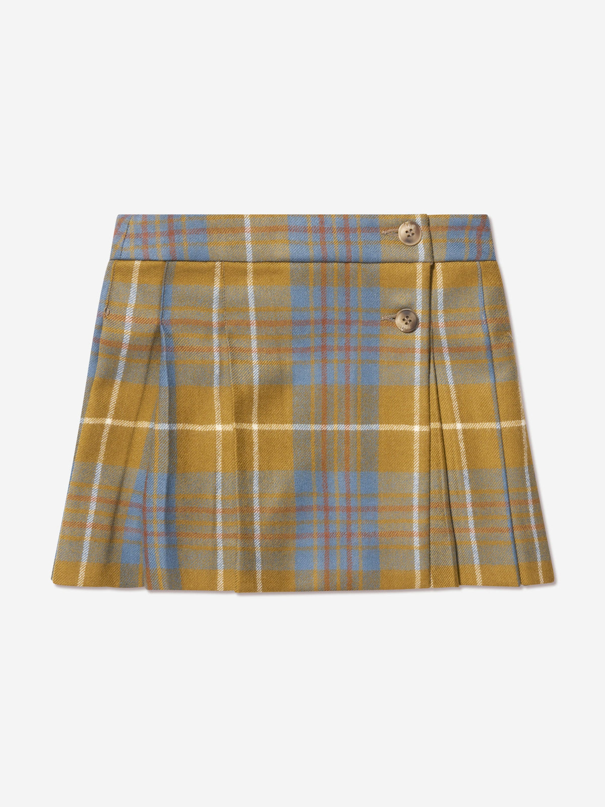 Bonpoint Talissa Wool Tartan Skirt