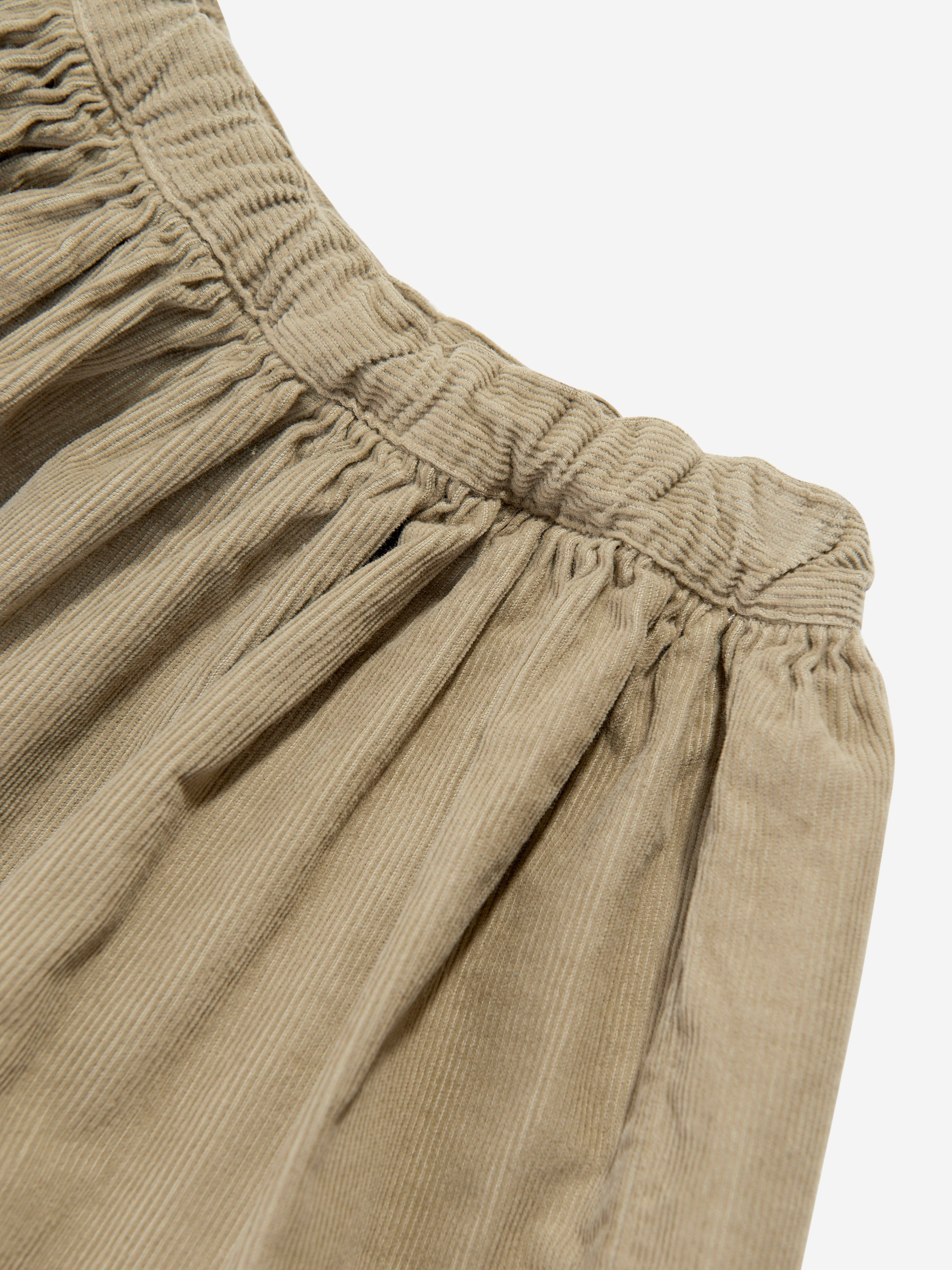 Bonpoint Girls Suzon Cotton Skirt in Beige