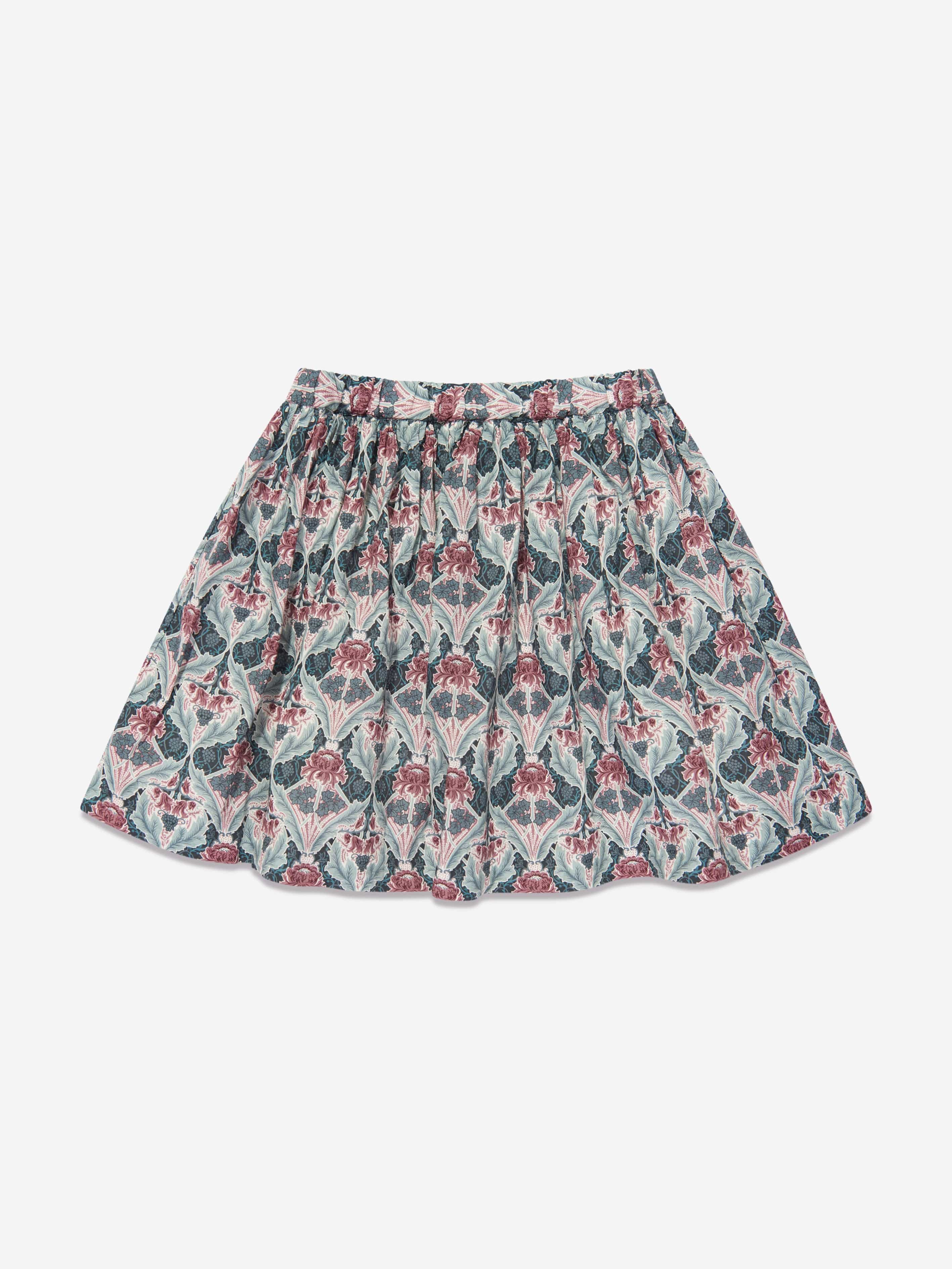 Bonpoint Girls Calipso Cotton Skirt in Multicolour