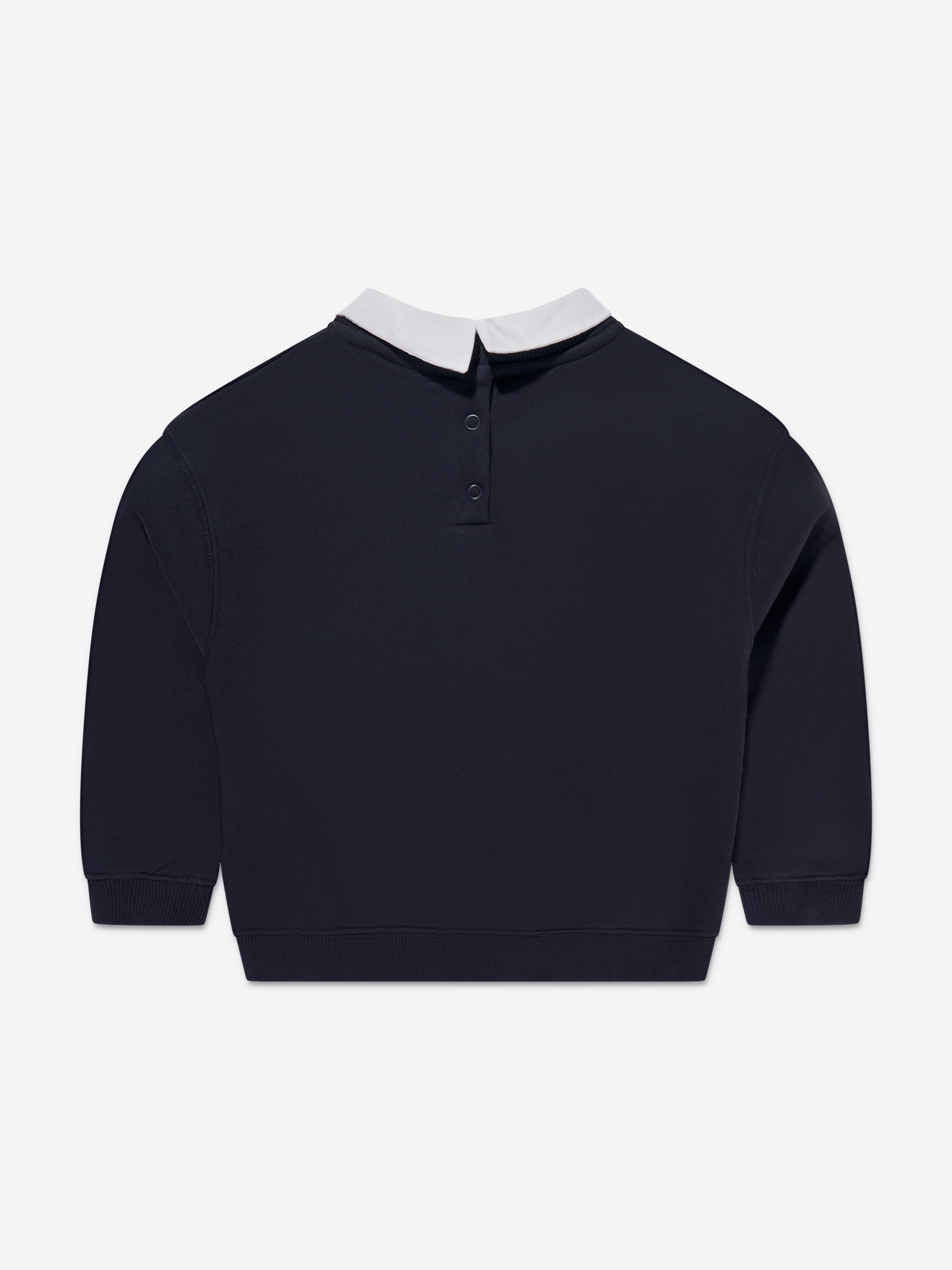 Bonpoint Girls Claudia Cherry Sweatshirt in Navy