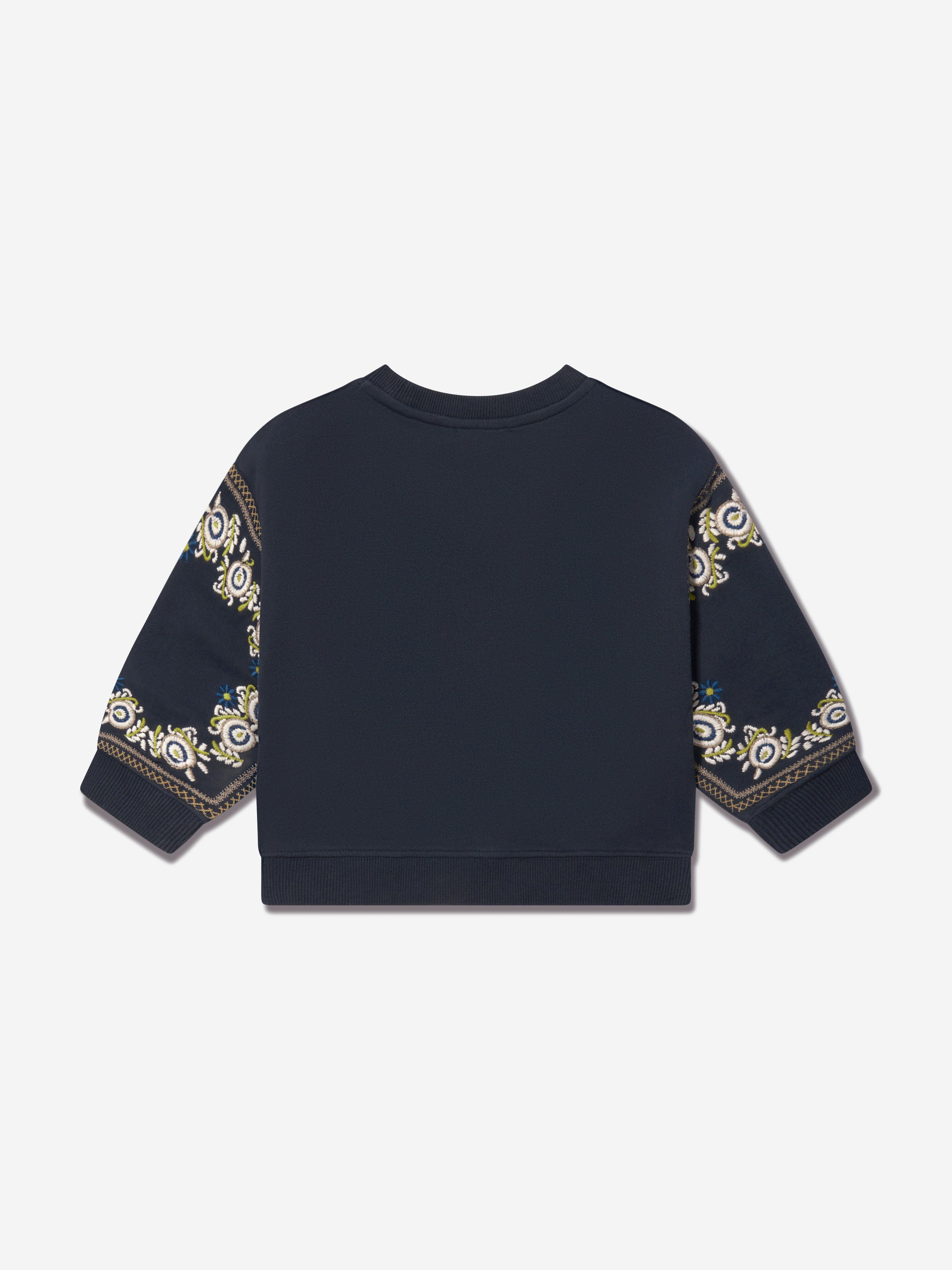 Bonpoint Girls Dolores Sweatshirt in Navy