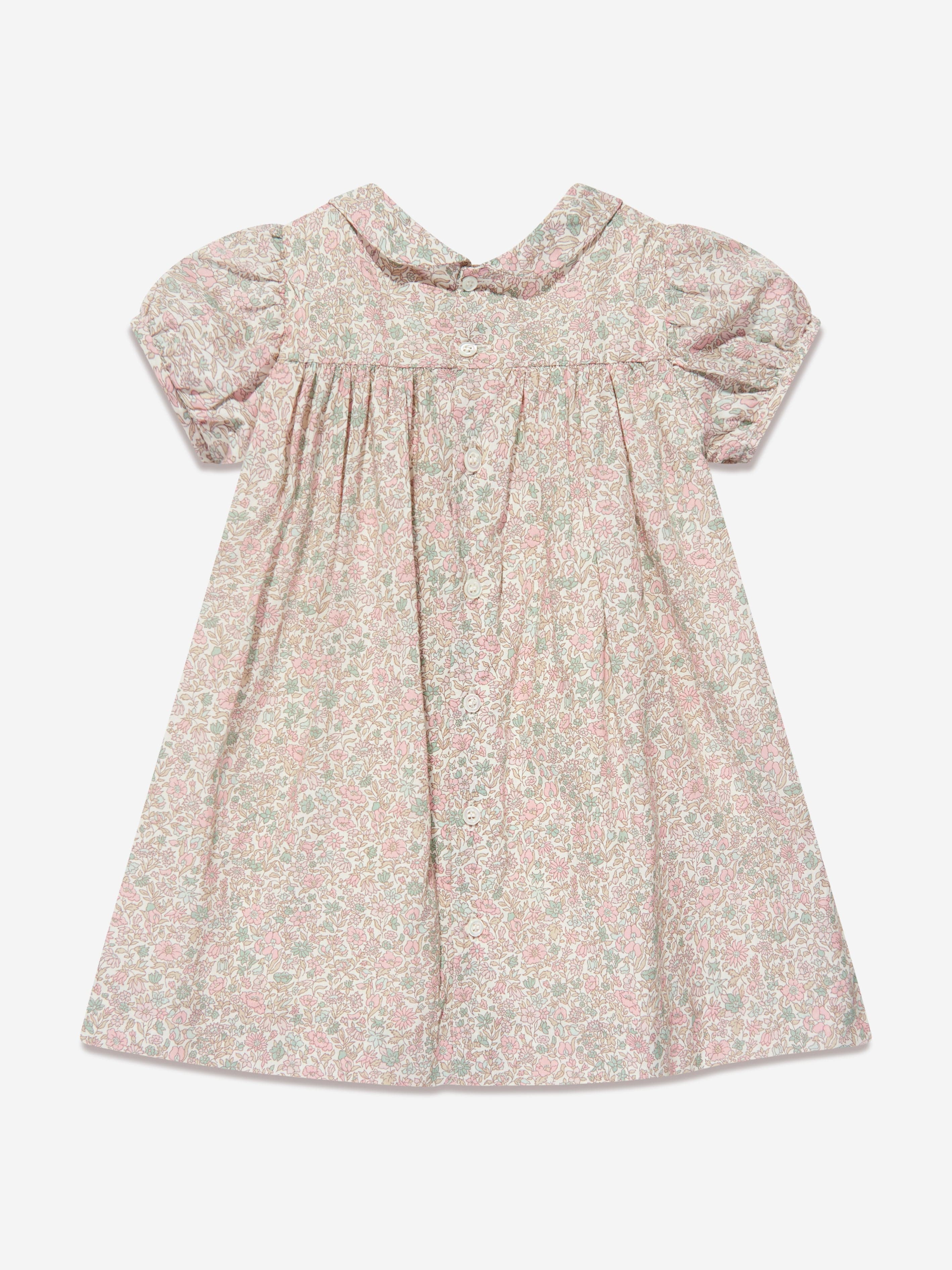 Bonpoint Baby Girls Joyeuse Smocked Dress in Pink