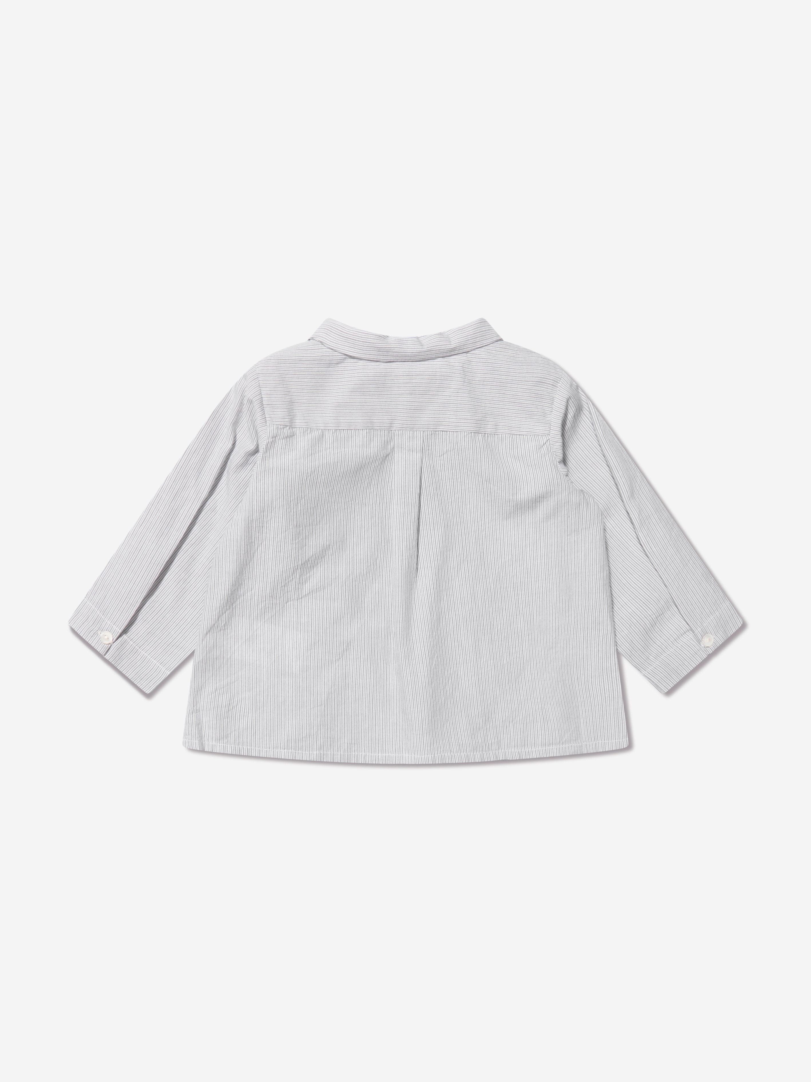 Bonpoint Baby Boys Boubou Shirt in Grey