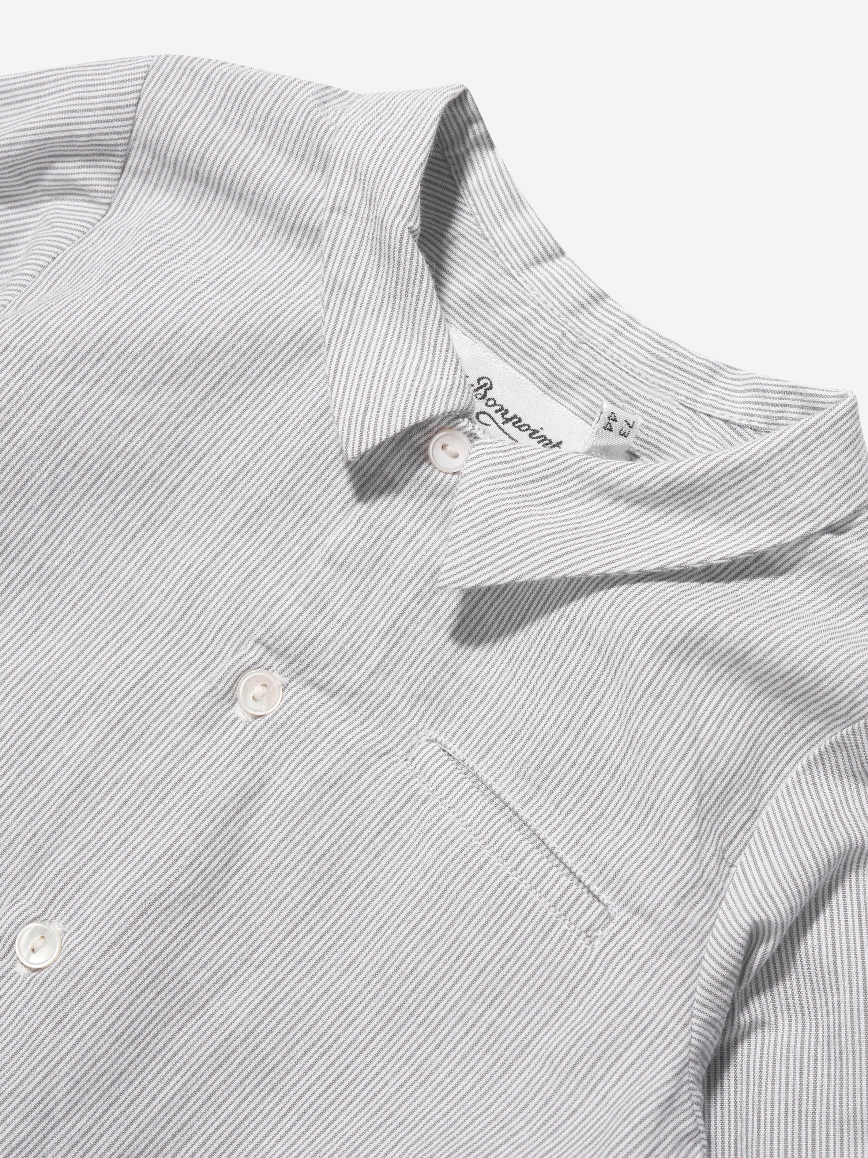 Bonpoint Baby Boys Boubou Shirt in Grey