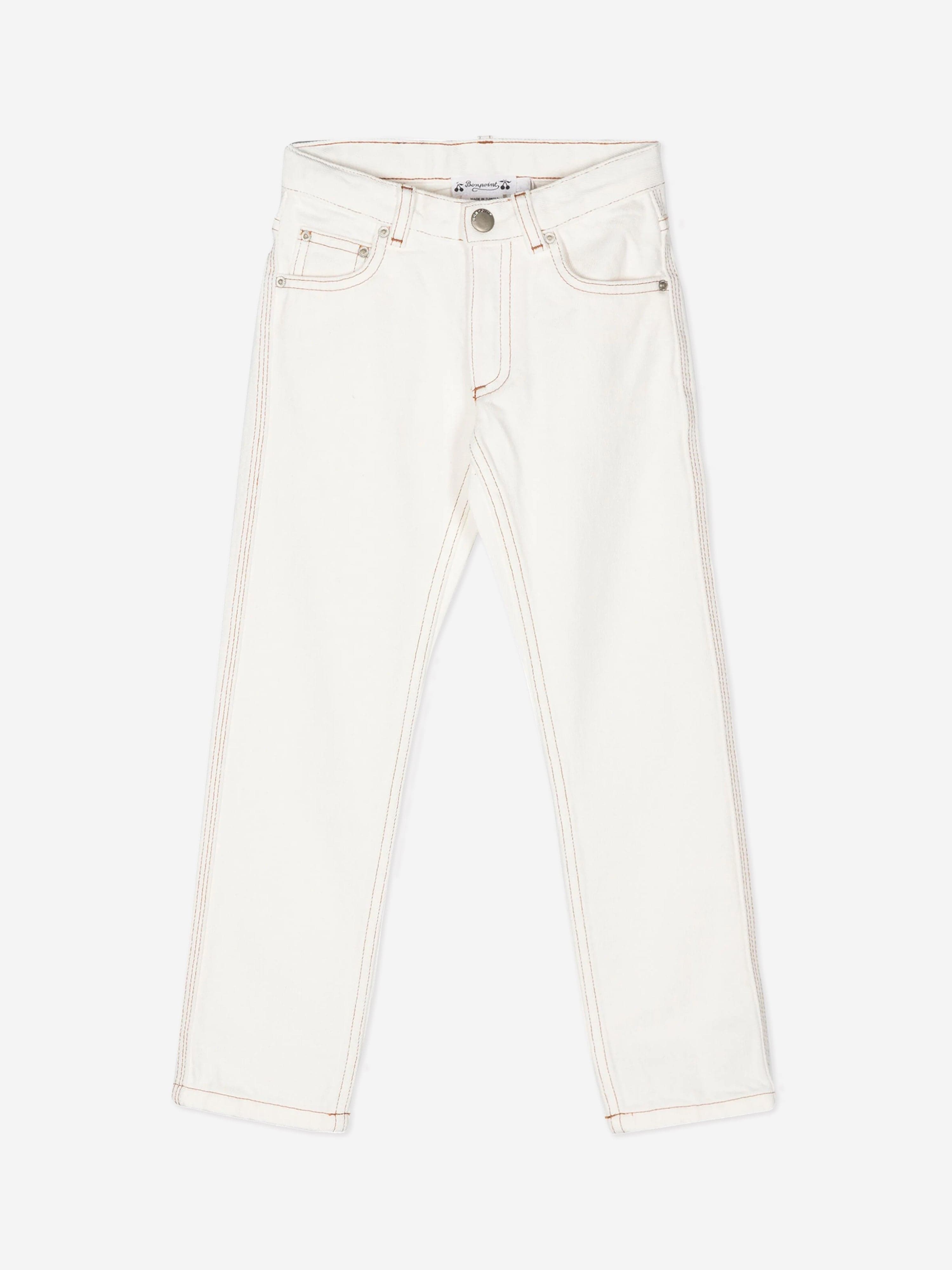 Bonpoint Boys Dewey Trousers in White