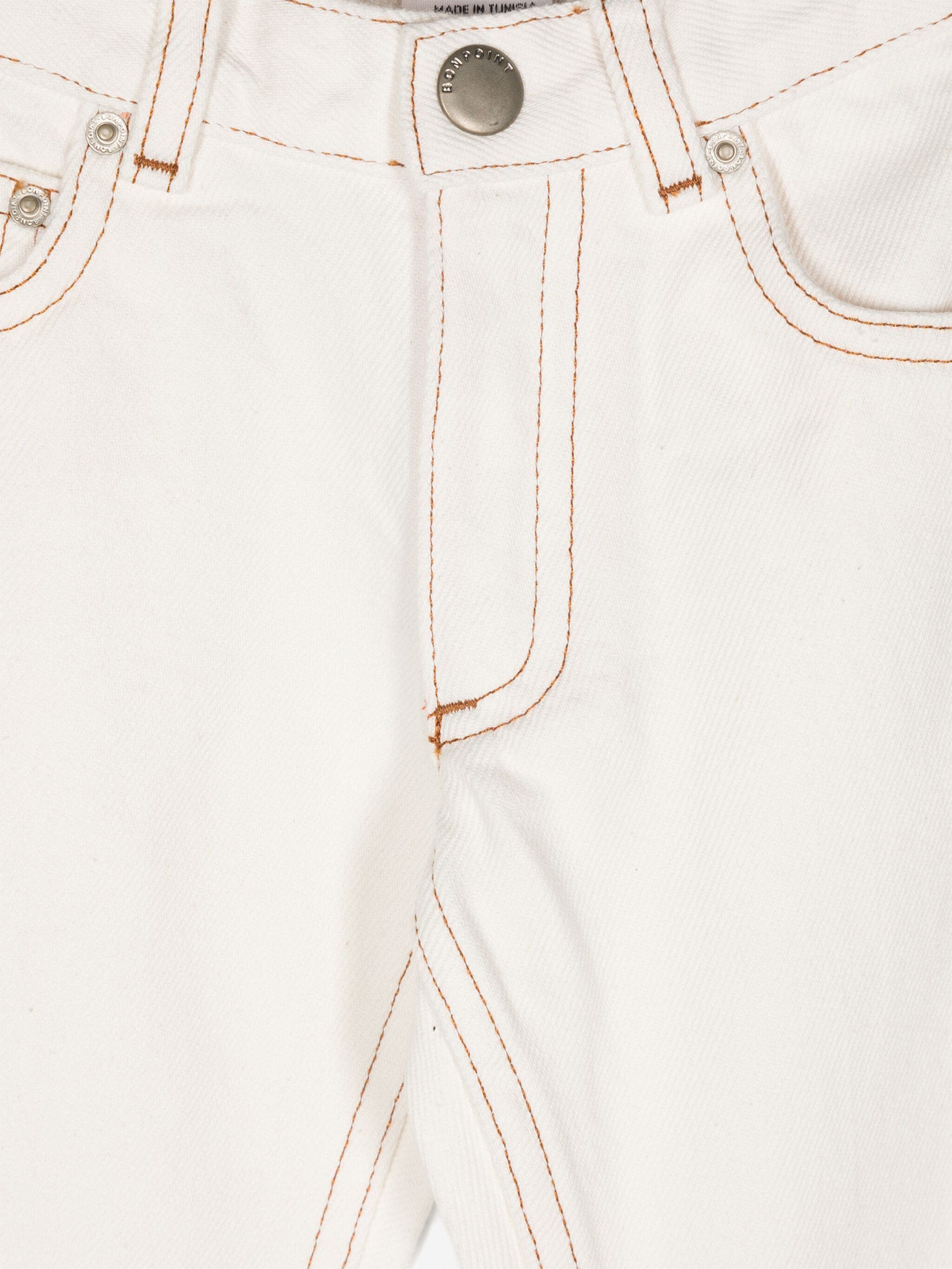 Bonpoint Boys Dewey Trousers in White