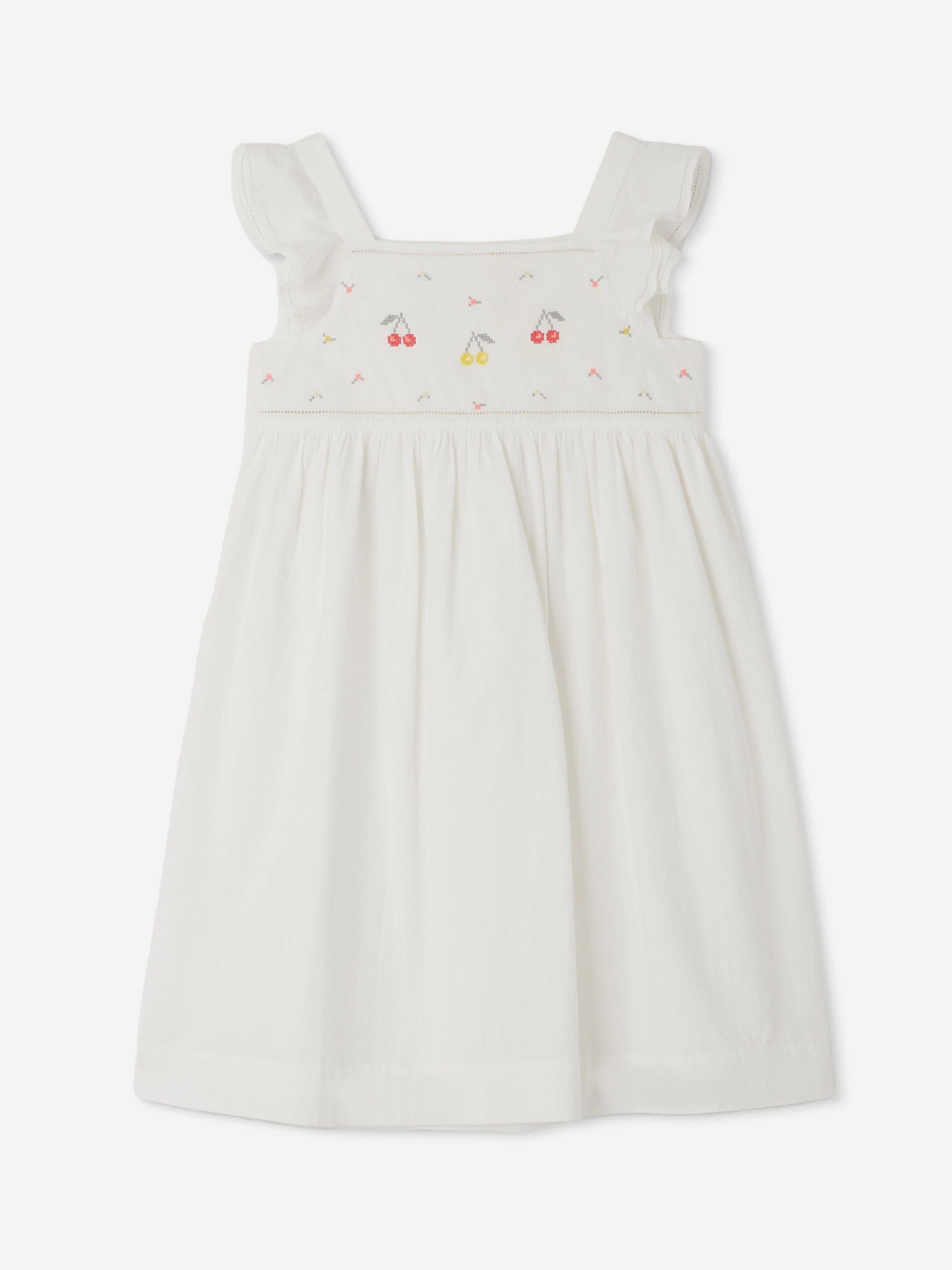 Bonpoint Girls Galia Dress in White