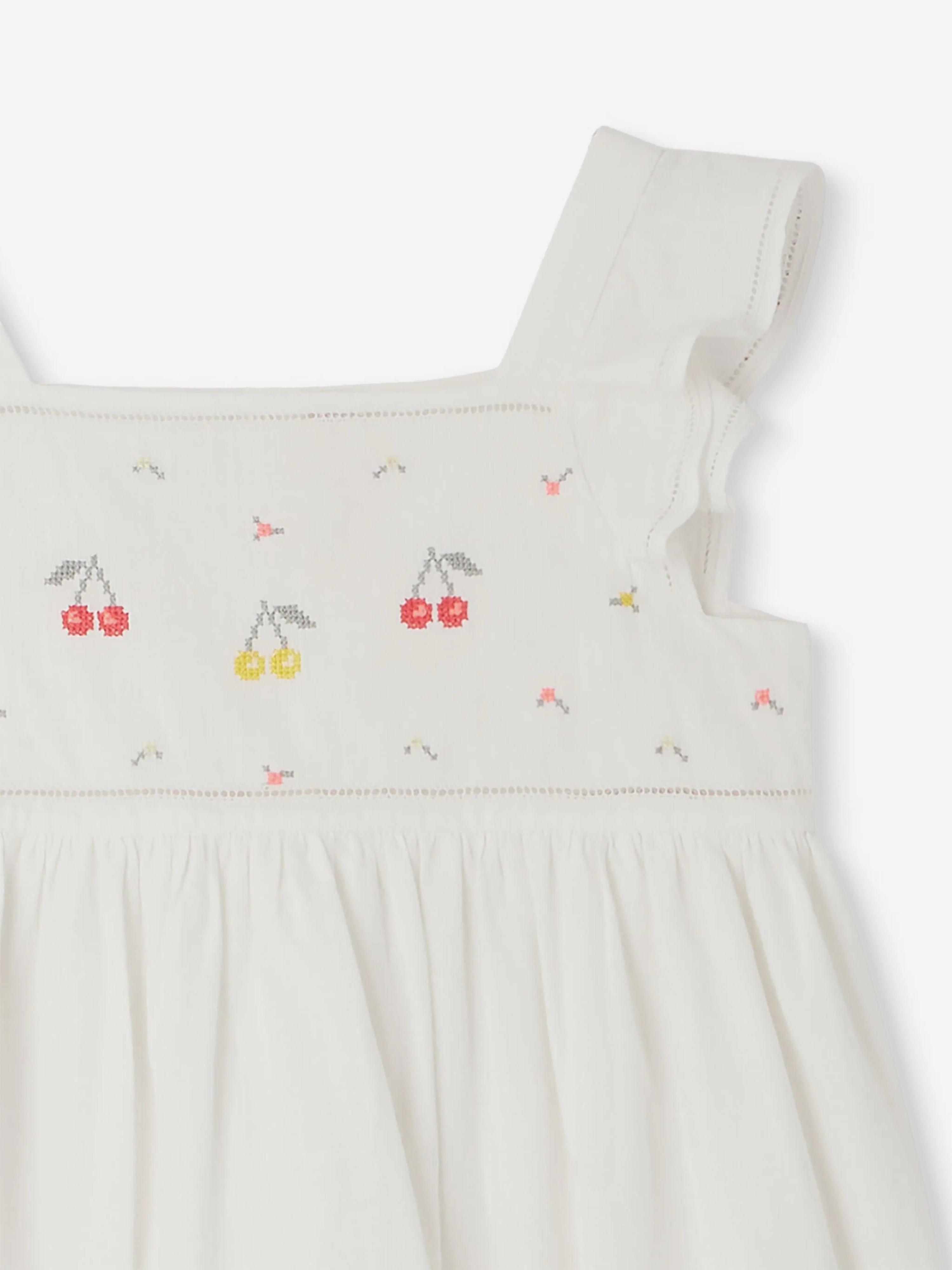 Bonpoint Girls Galia Dress in White