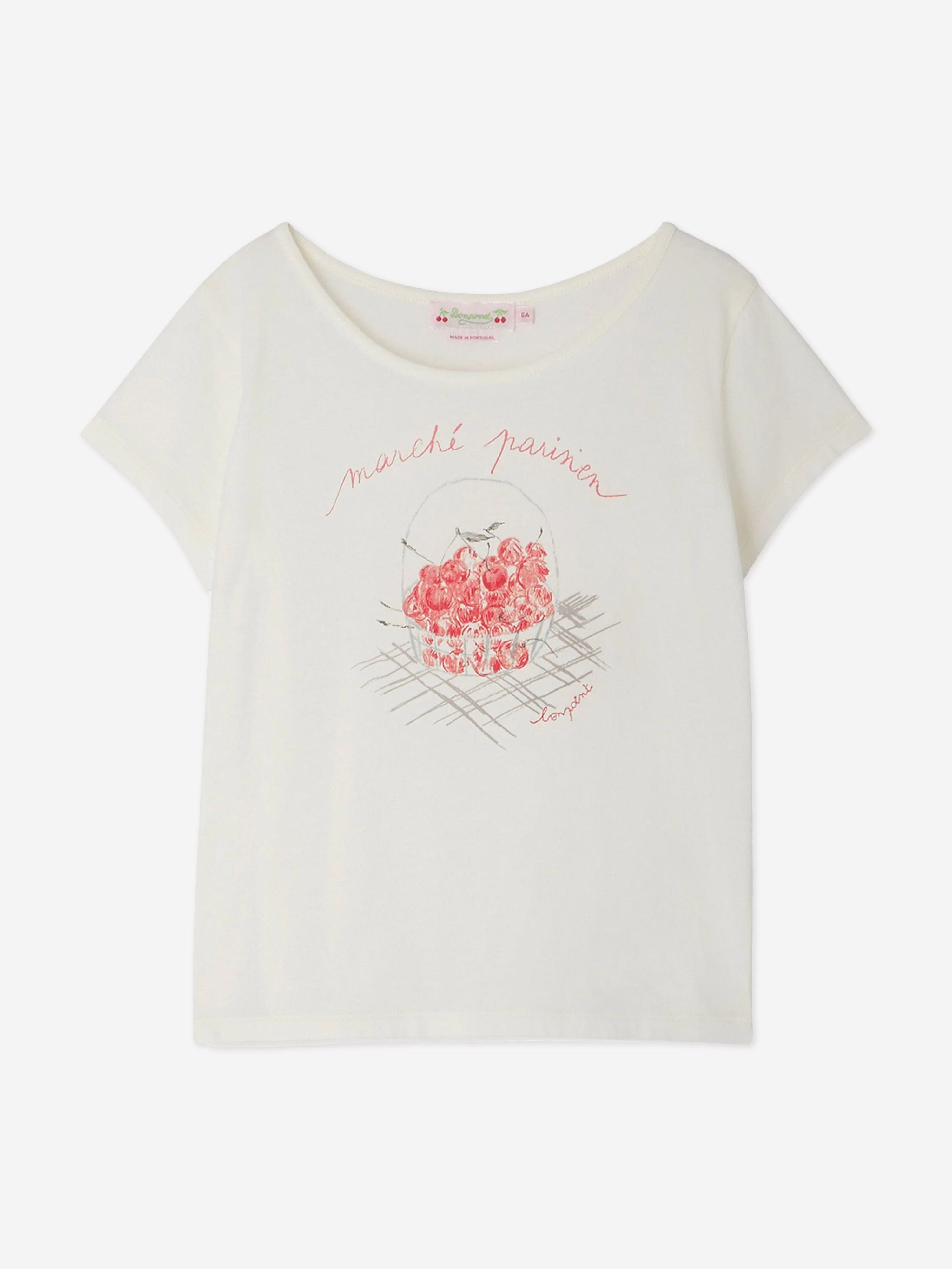 Bonpoint Girls Alcala T-Shirt in White