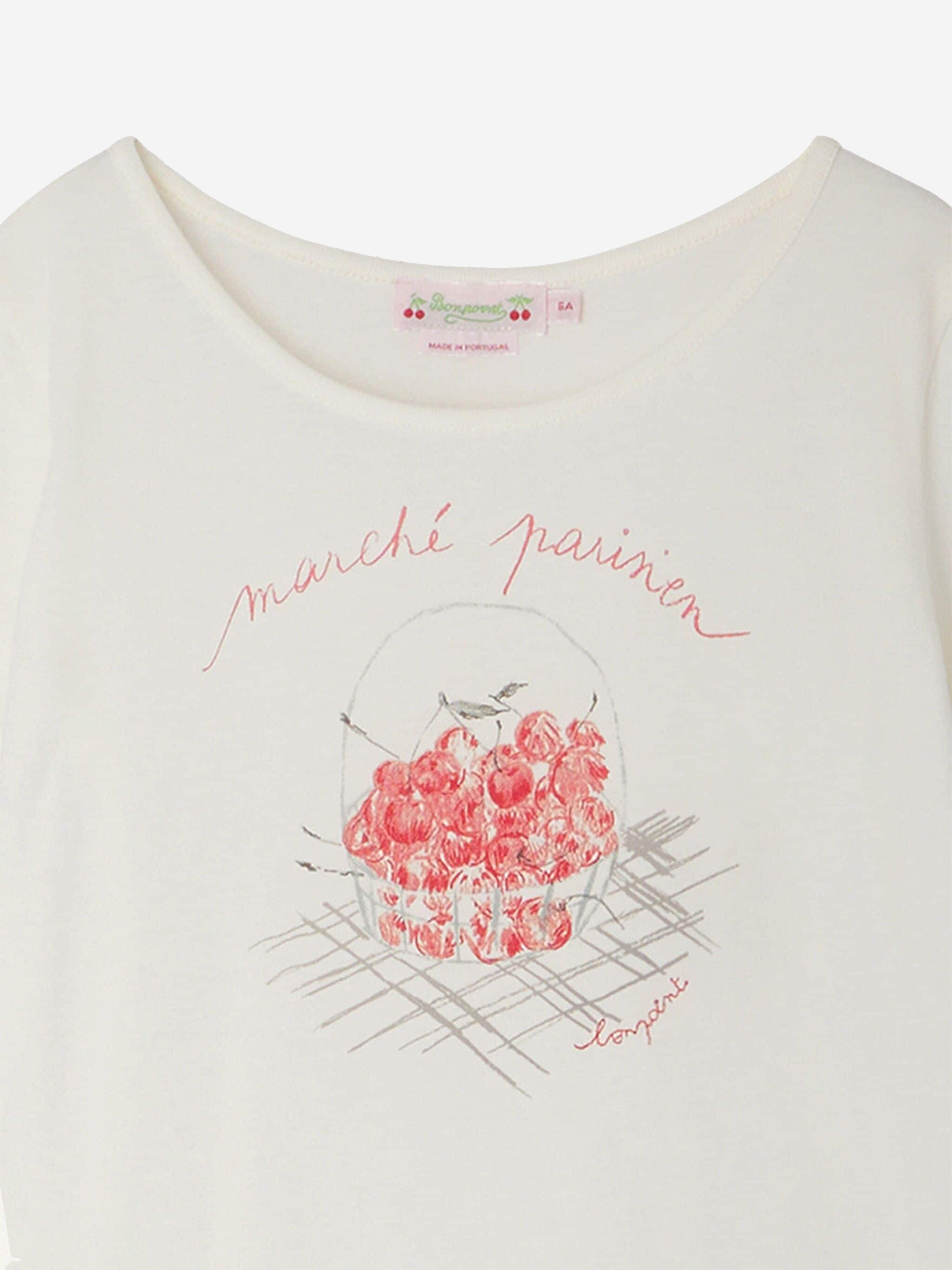 Bonpoint Girls Alcala T-Shirt in White