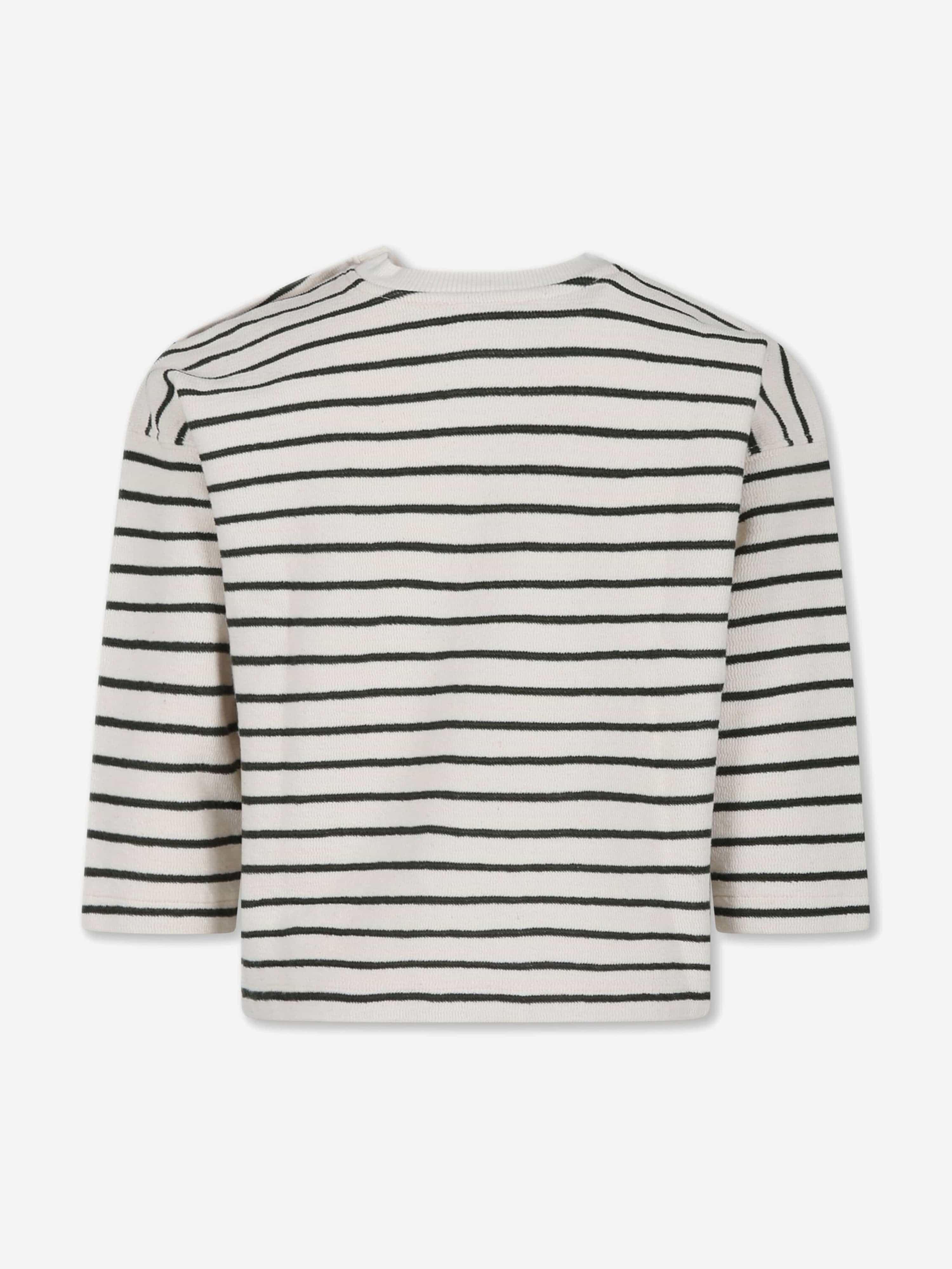 Bonpoint Girls Striped Gaya Sweatshirt in Multicolour