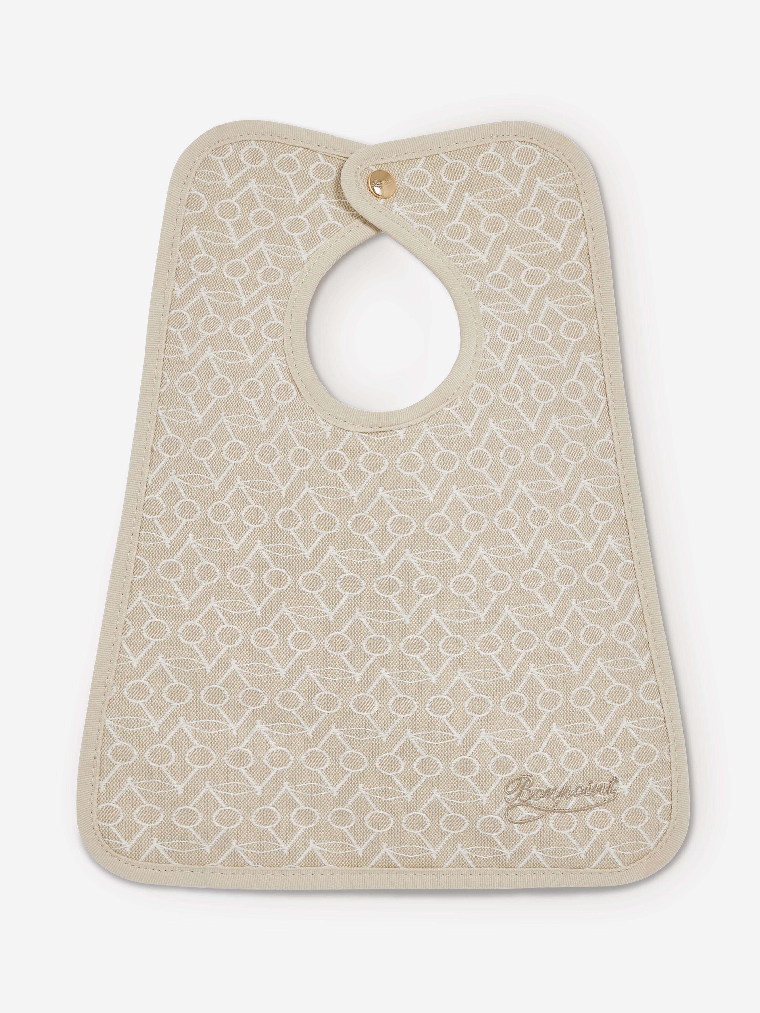 Bonpoint Baby Bavoir Clip Bib in Beige