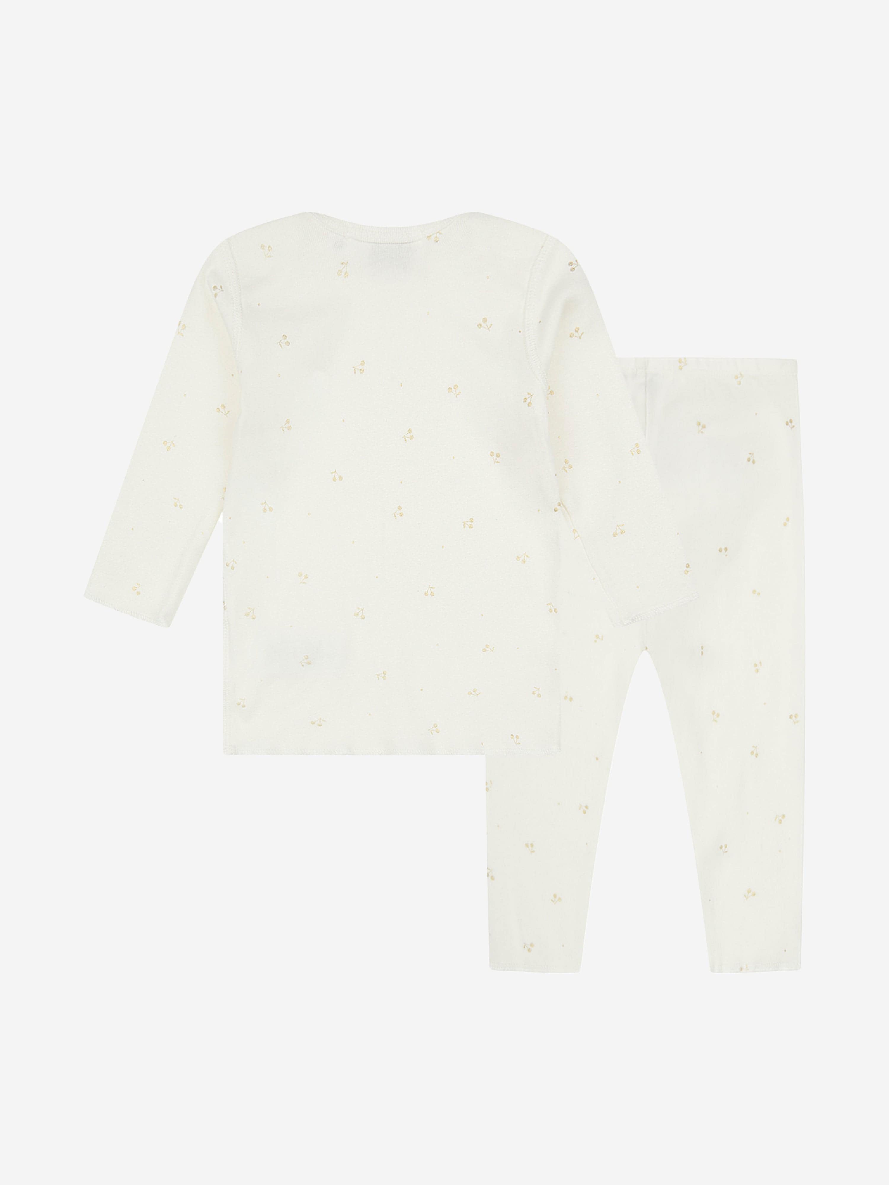 Bonpoint Baby Pyjamas Set in White