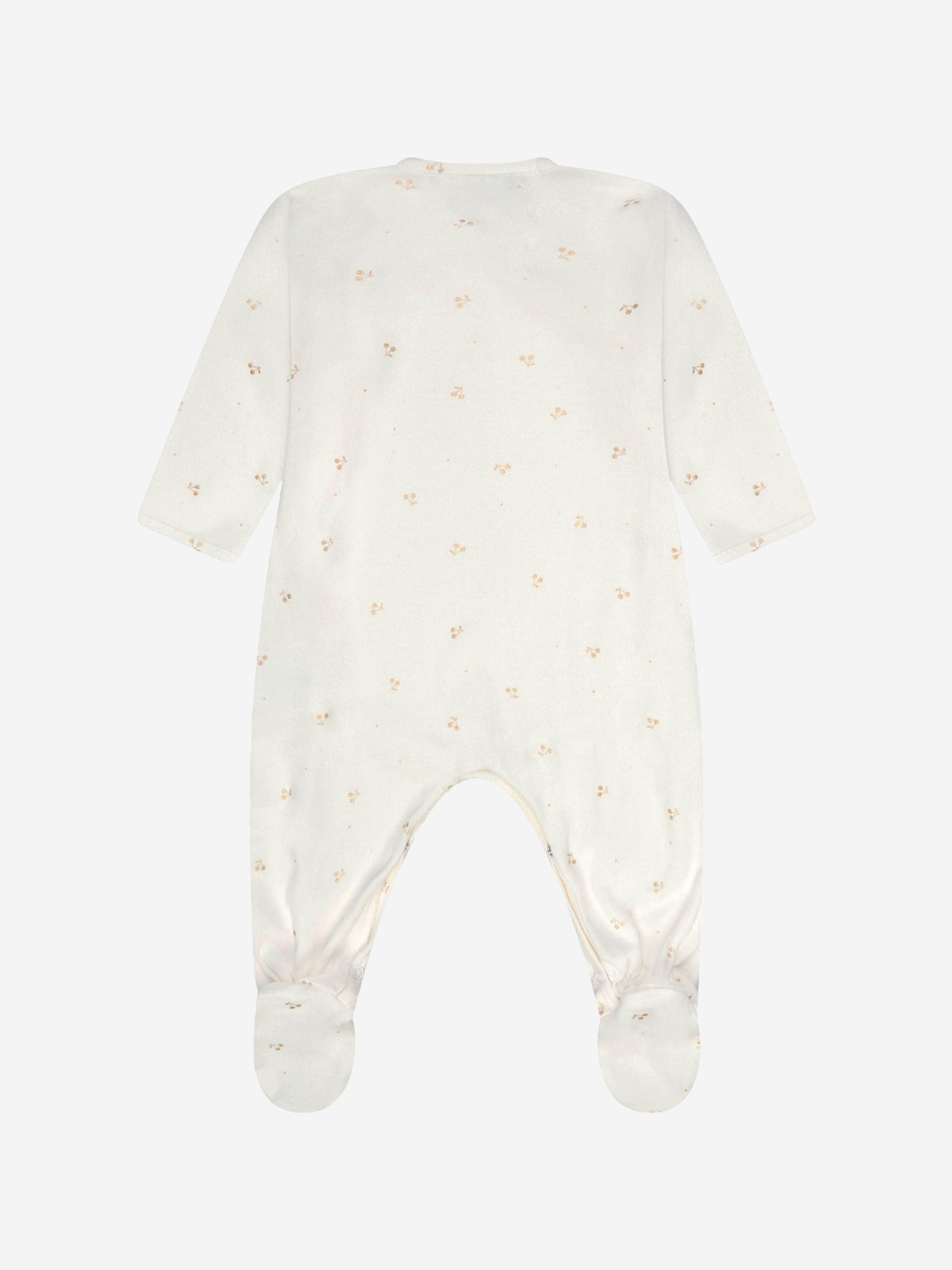 Bonpoint Baby Printed Babygrow in White