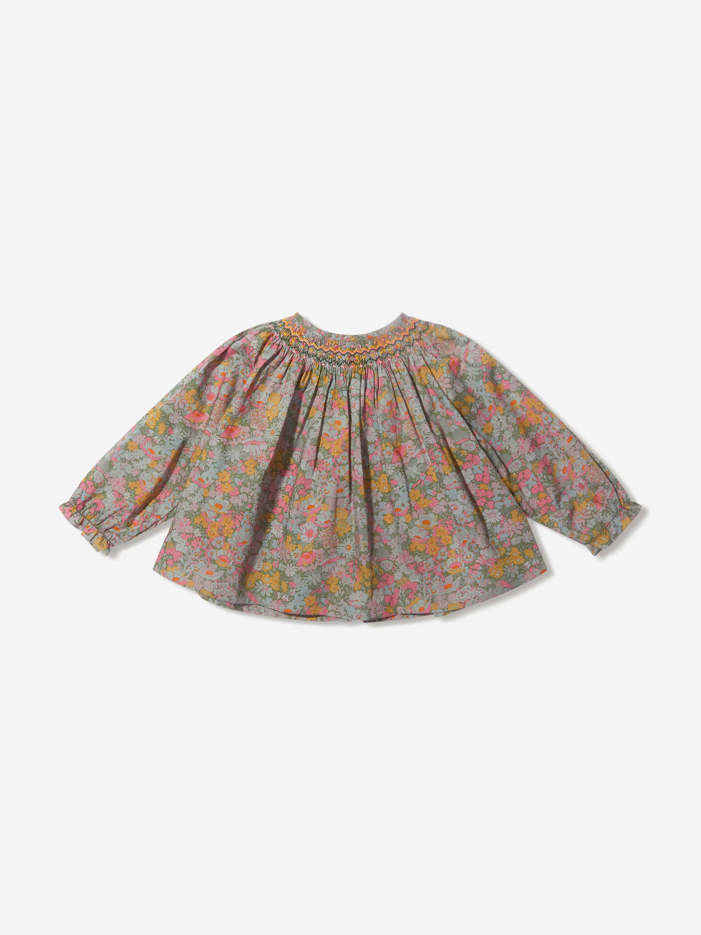 Bonpoint Baby Girls Griotte Smocked Blouse