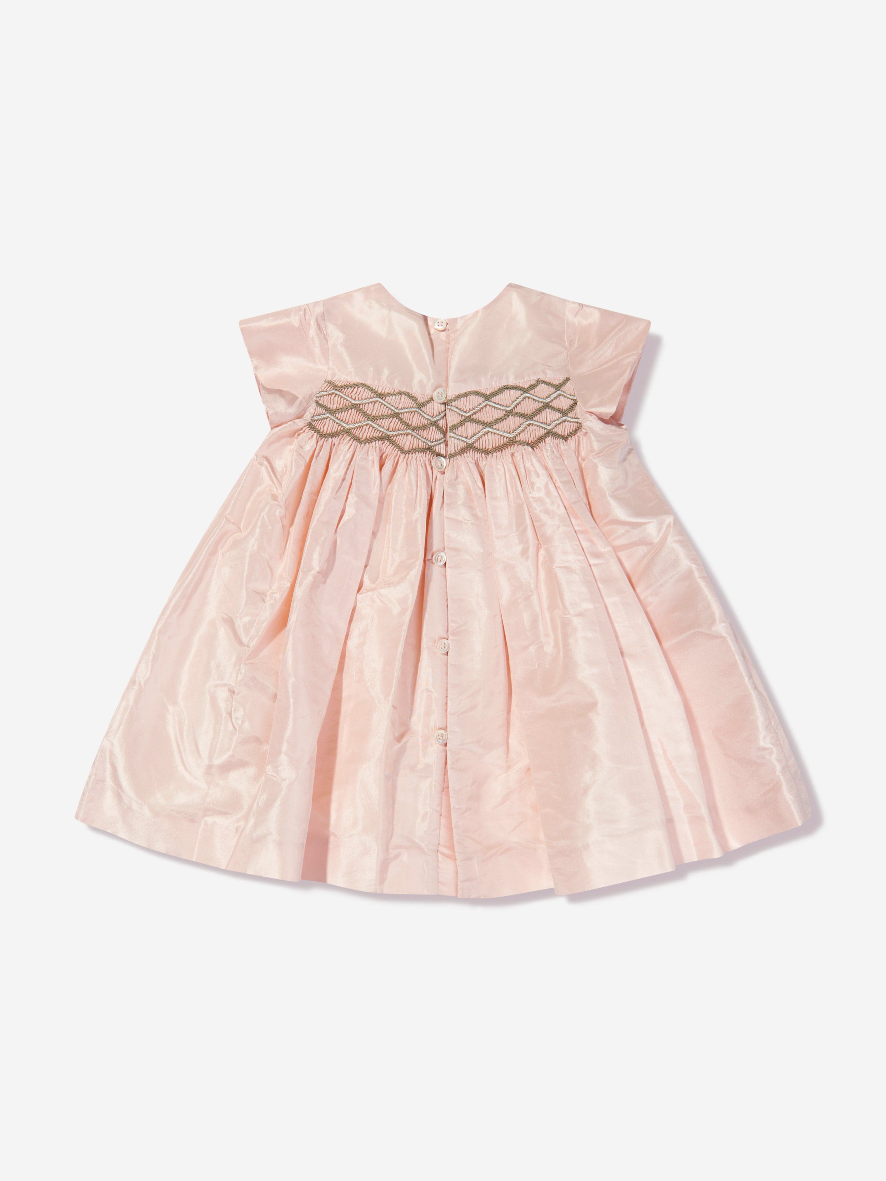 Bonpoint Baby Girls Silk Smocked Habillee Dress