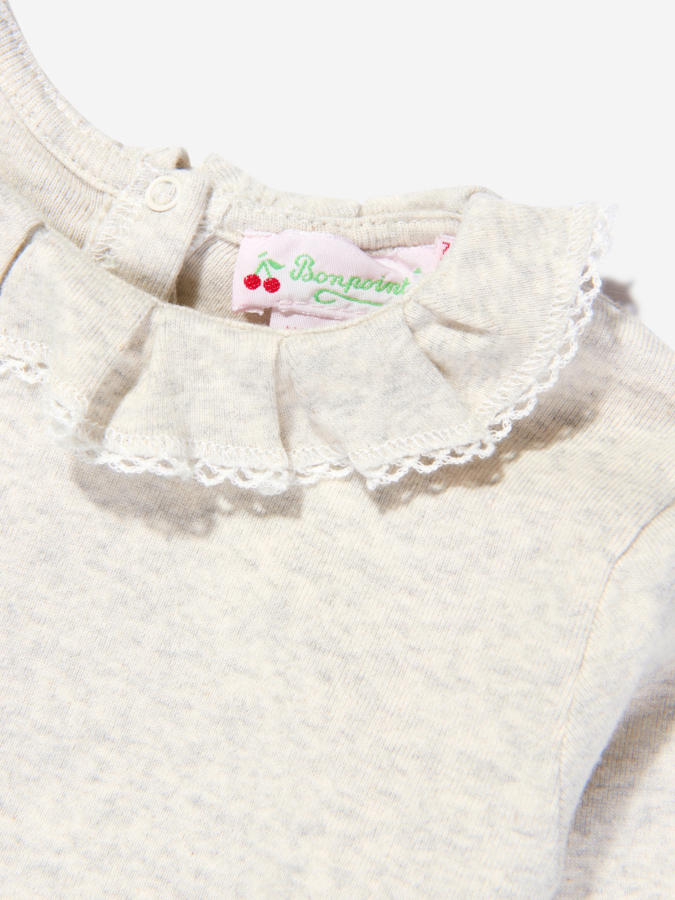 Bonpoint Baby Girls Long Sleeve Frilly T-Shirt