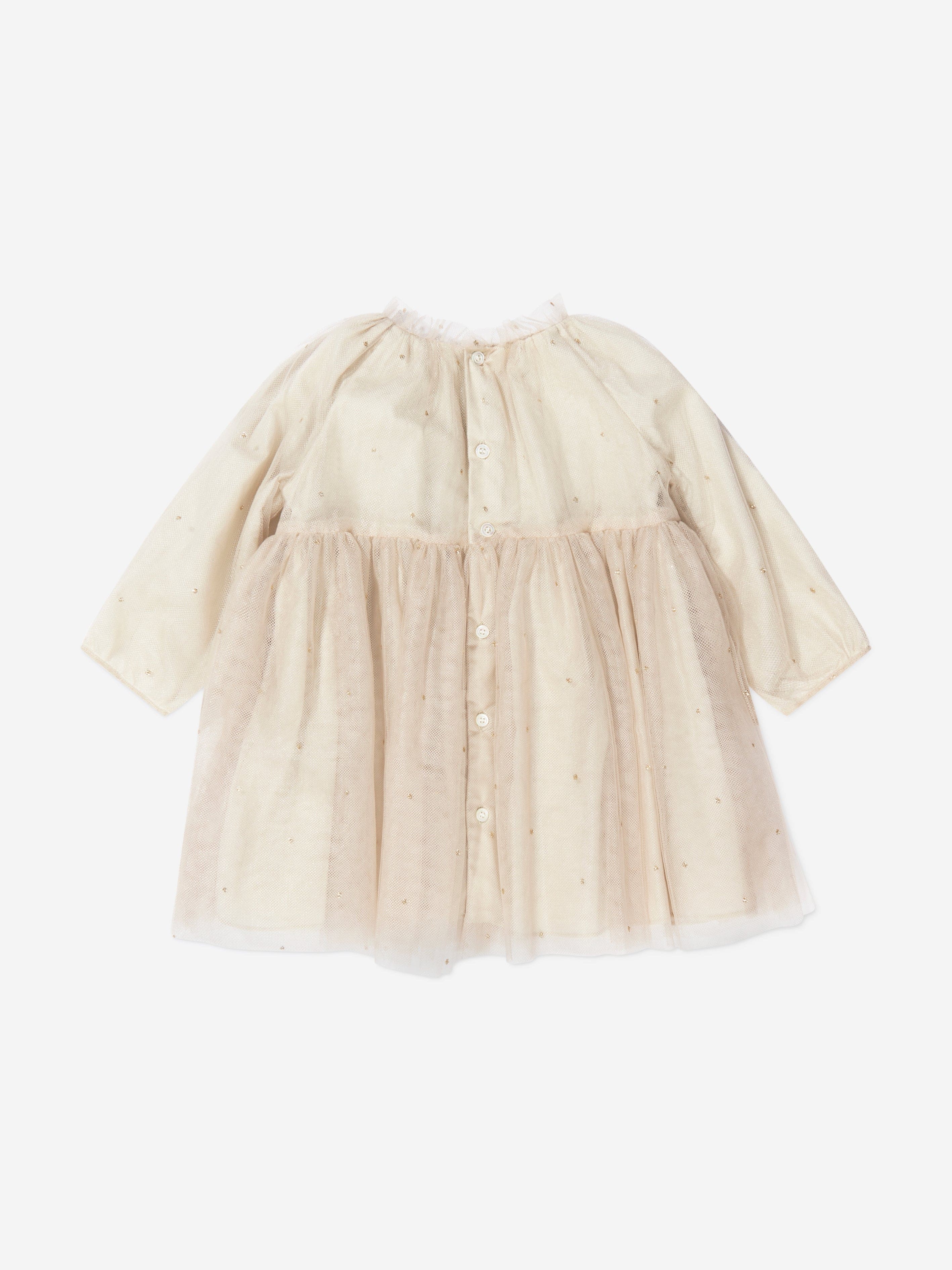 Bonpoint Baby Girls Berthelina Dress In Beige