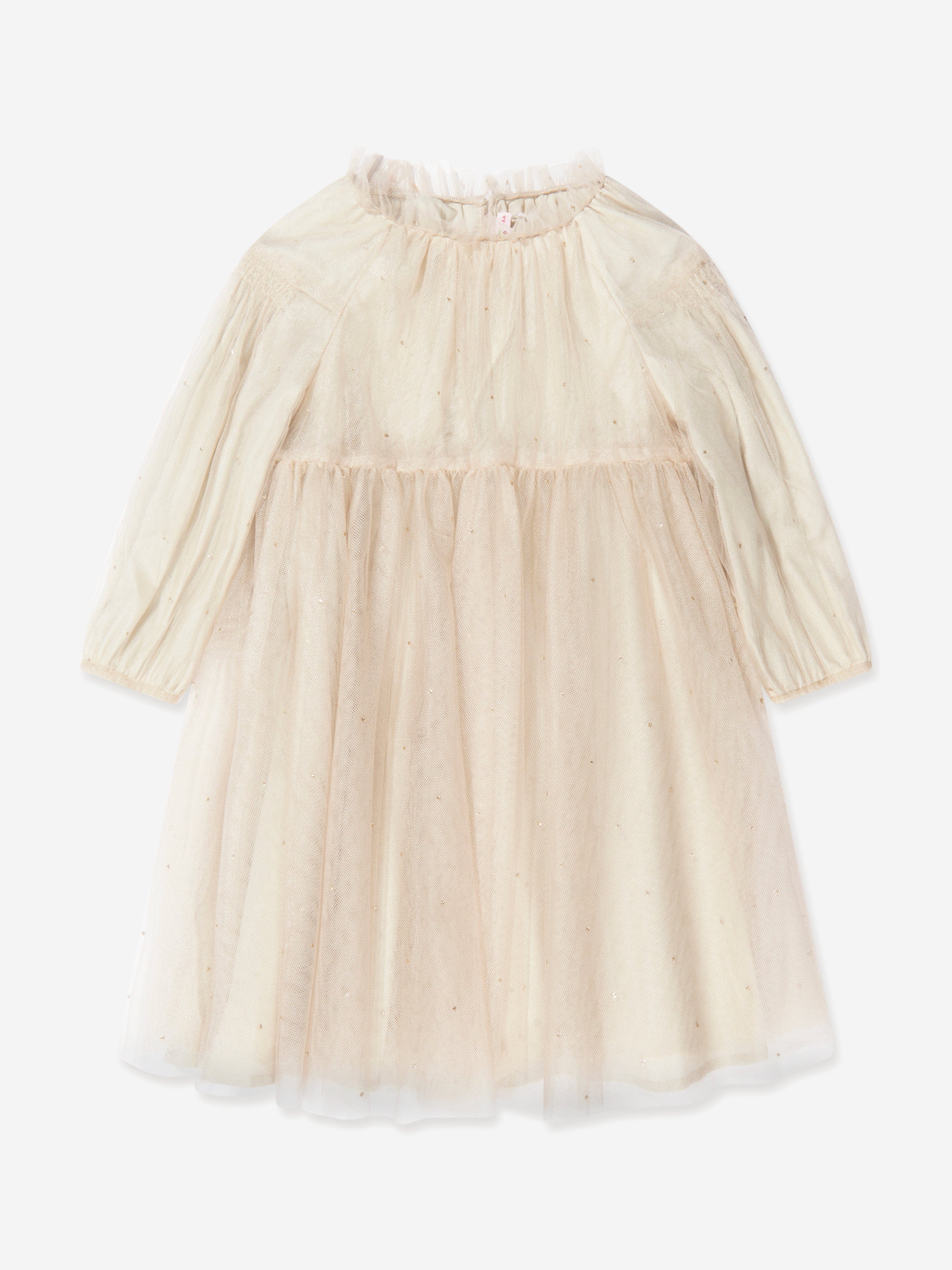 Bonpoint Girls Bluebell Dress In Beige