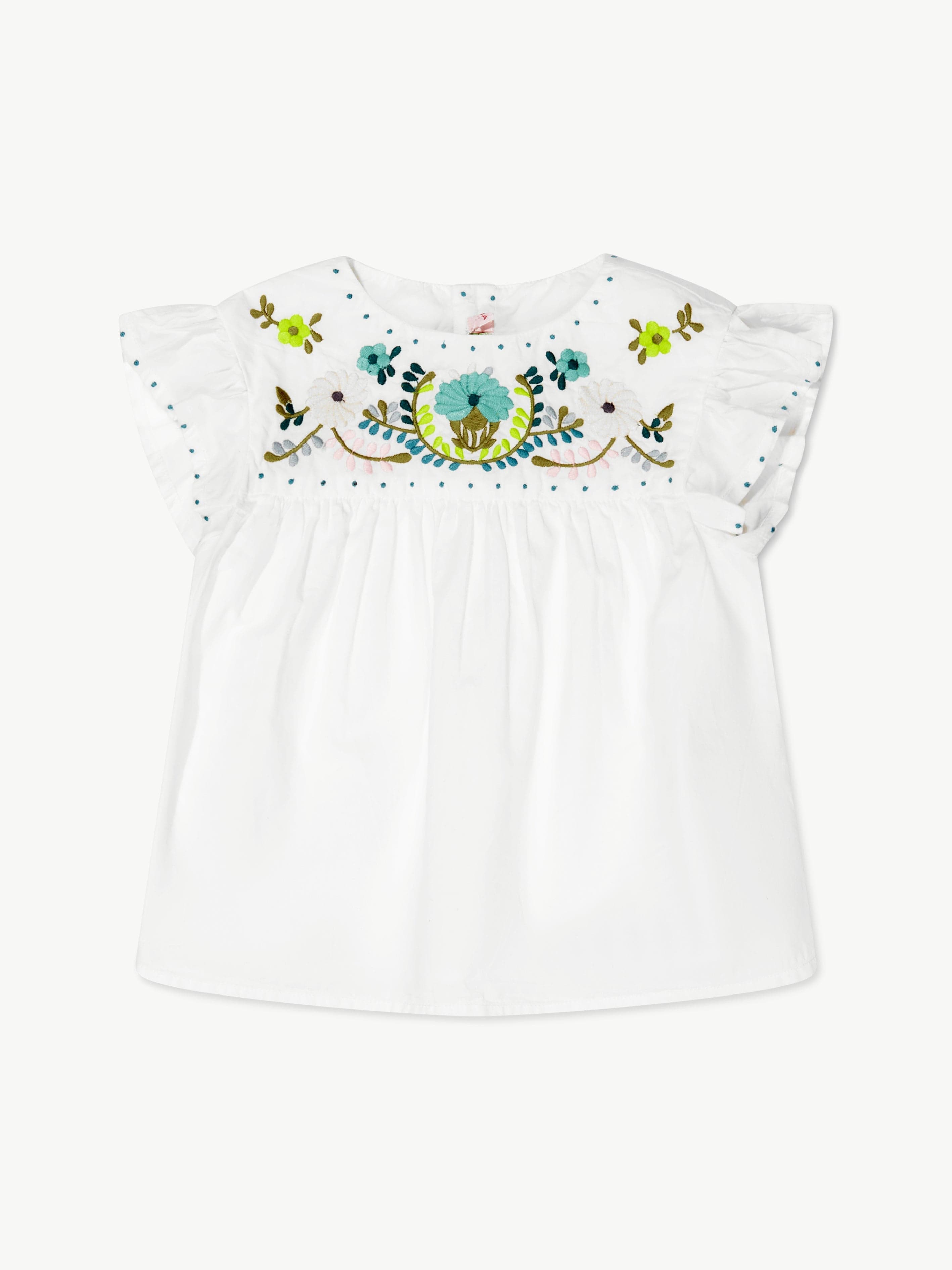 Bonpoint Girls Althea Blouse in White