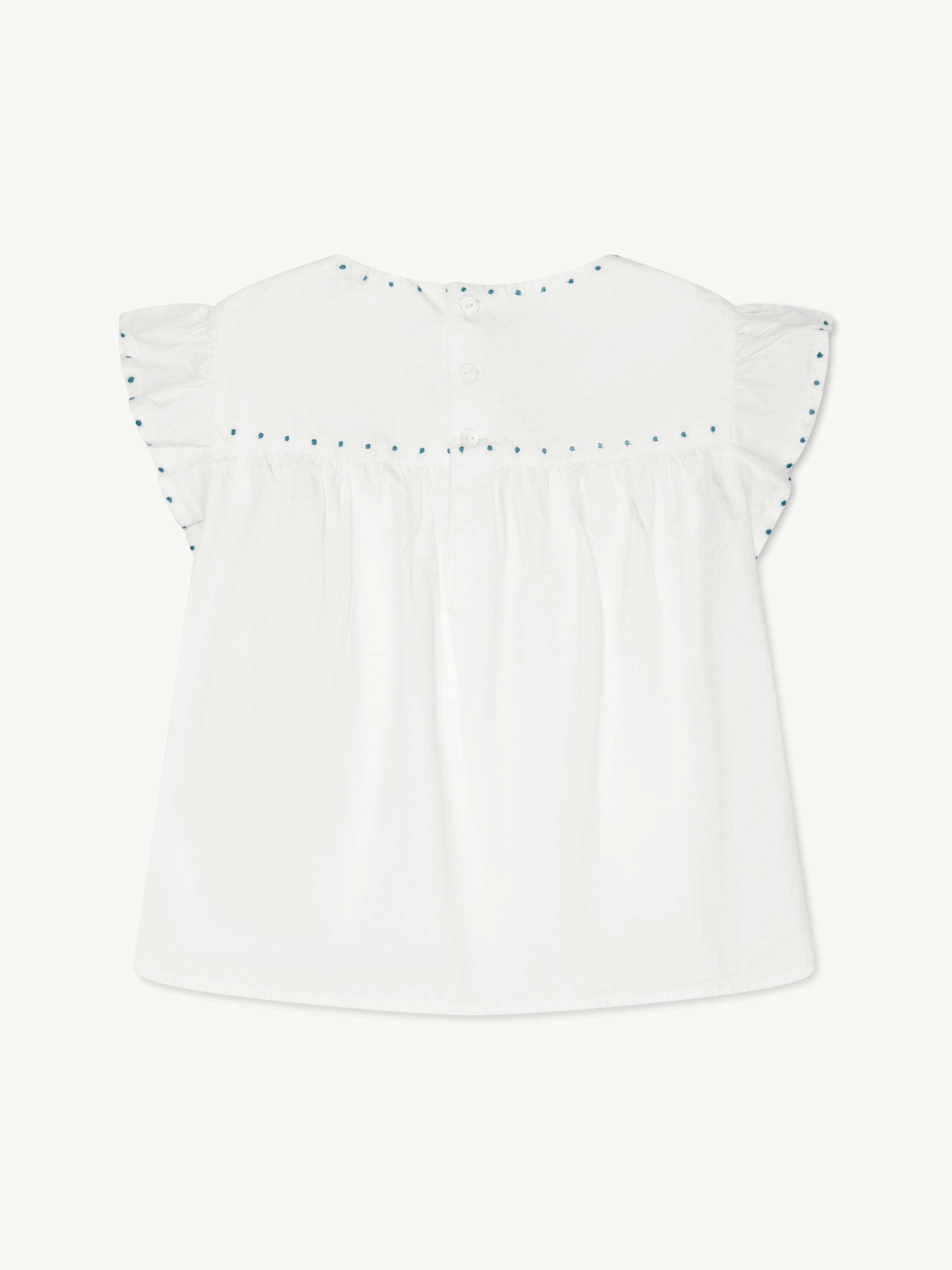 Bonpoint Girls Althea Blouse in White