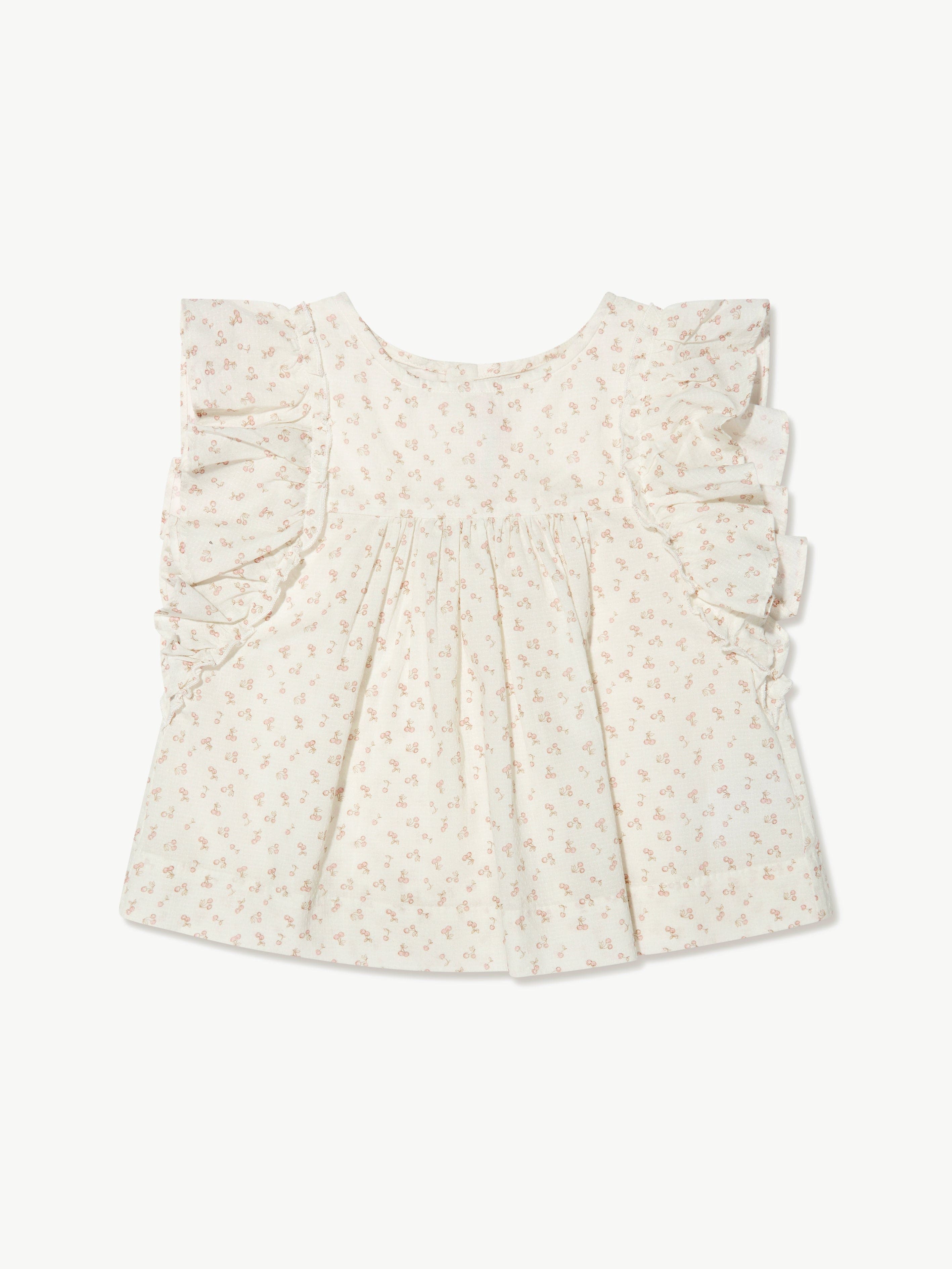 Bonpoint Girls Celene Blouse in White