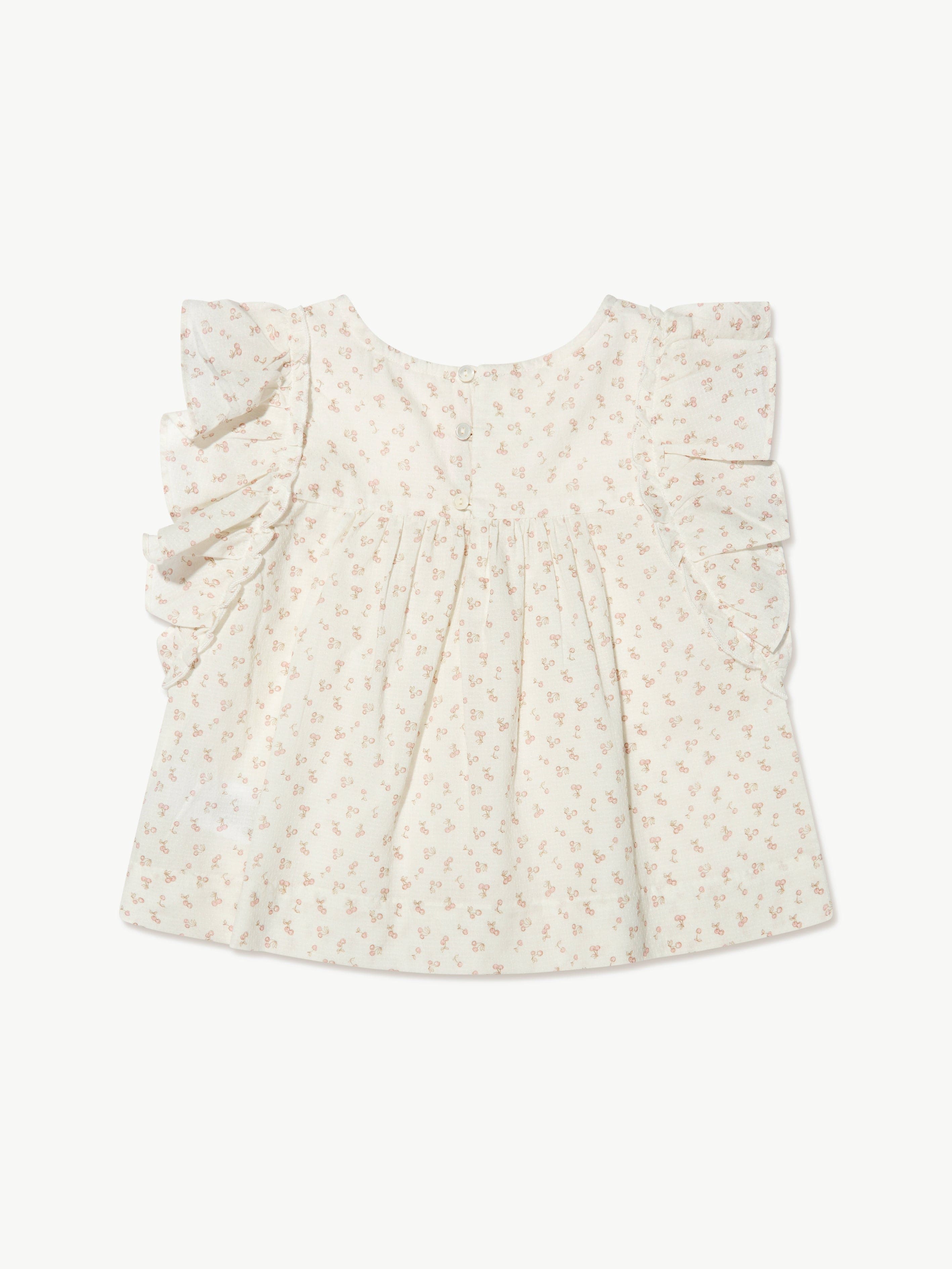 Bonpoint Girls Celene Blouse in White