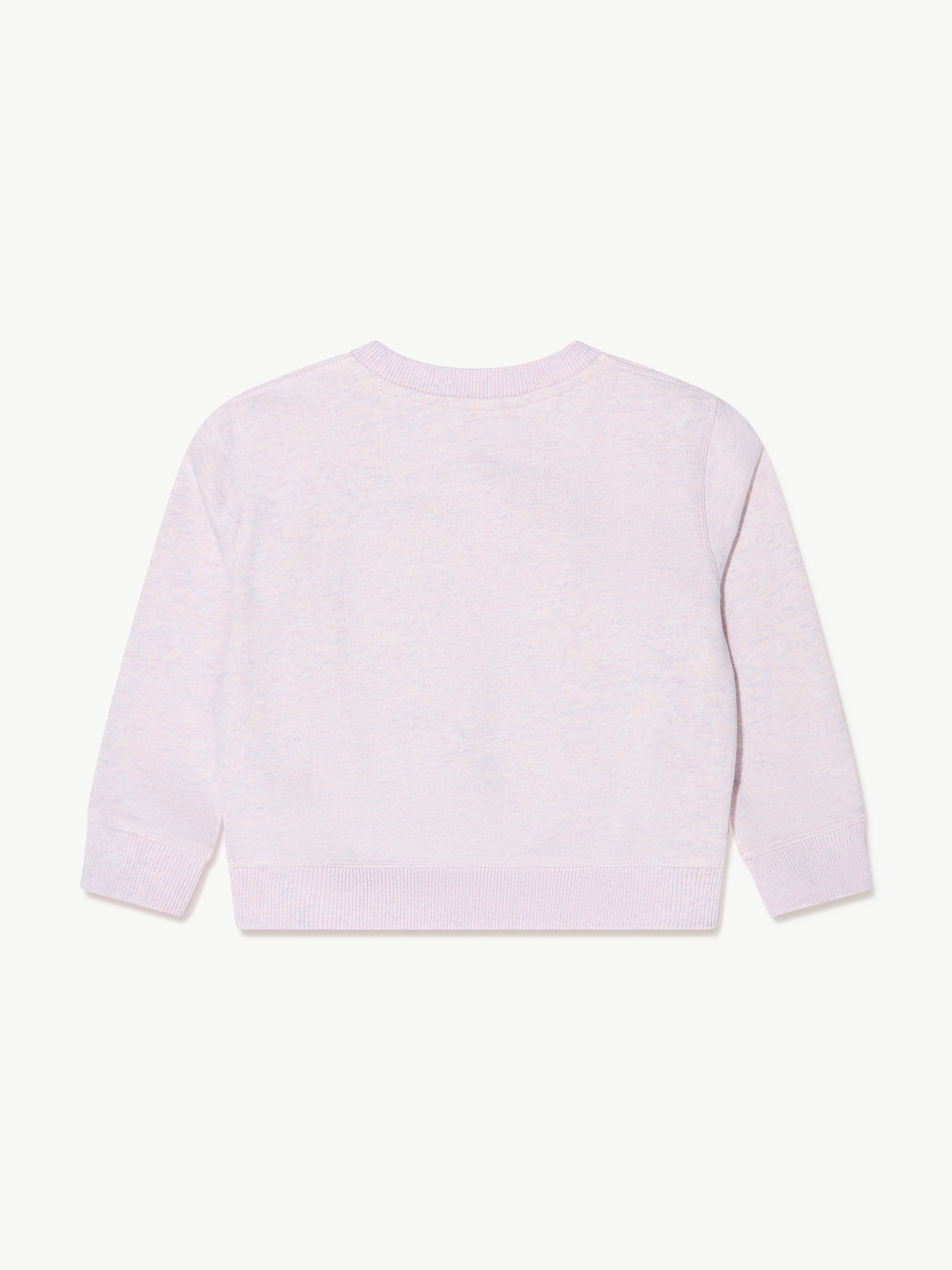 Bonpoint Girls Carlota Horse Sweatshirt in Pink