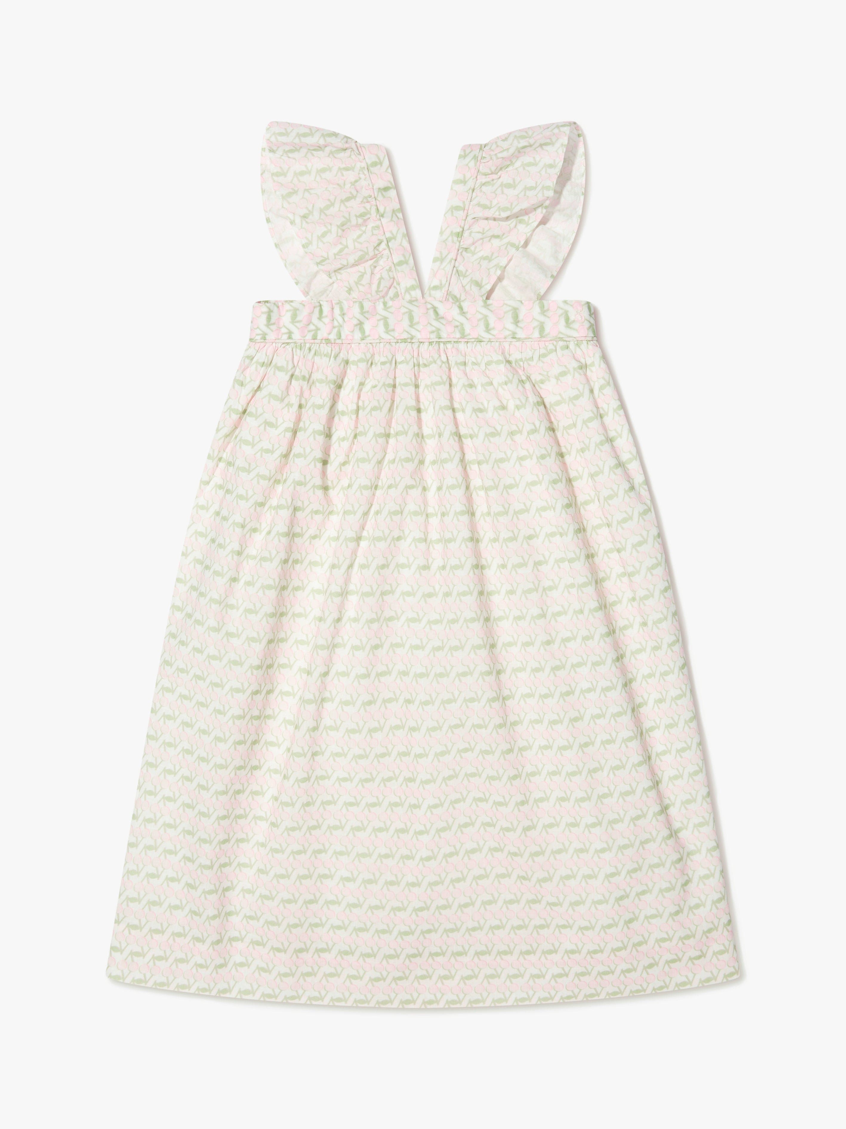 Bonpoint Girls Sleeveless Eleana Dress in Ivory