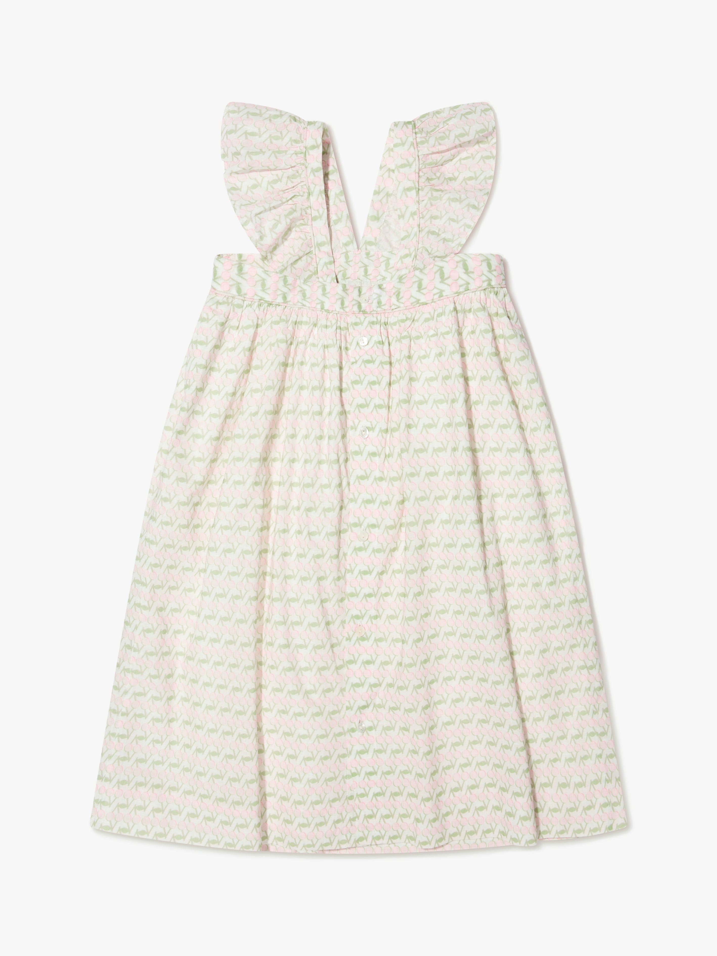 Bonpoint Girls Sleeveless Eleana Dress in Ivory