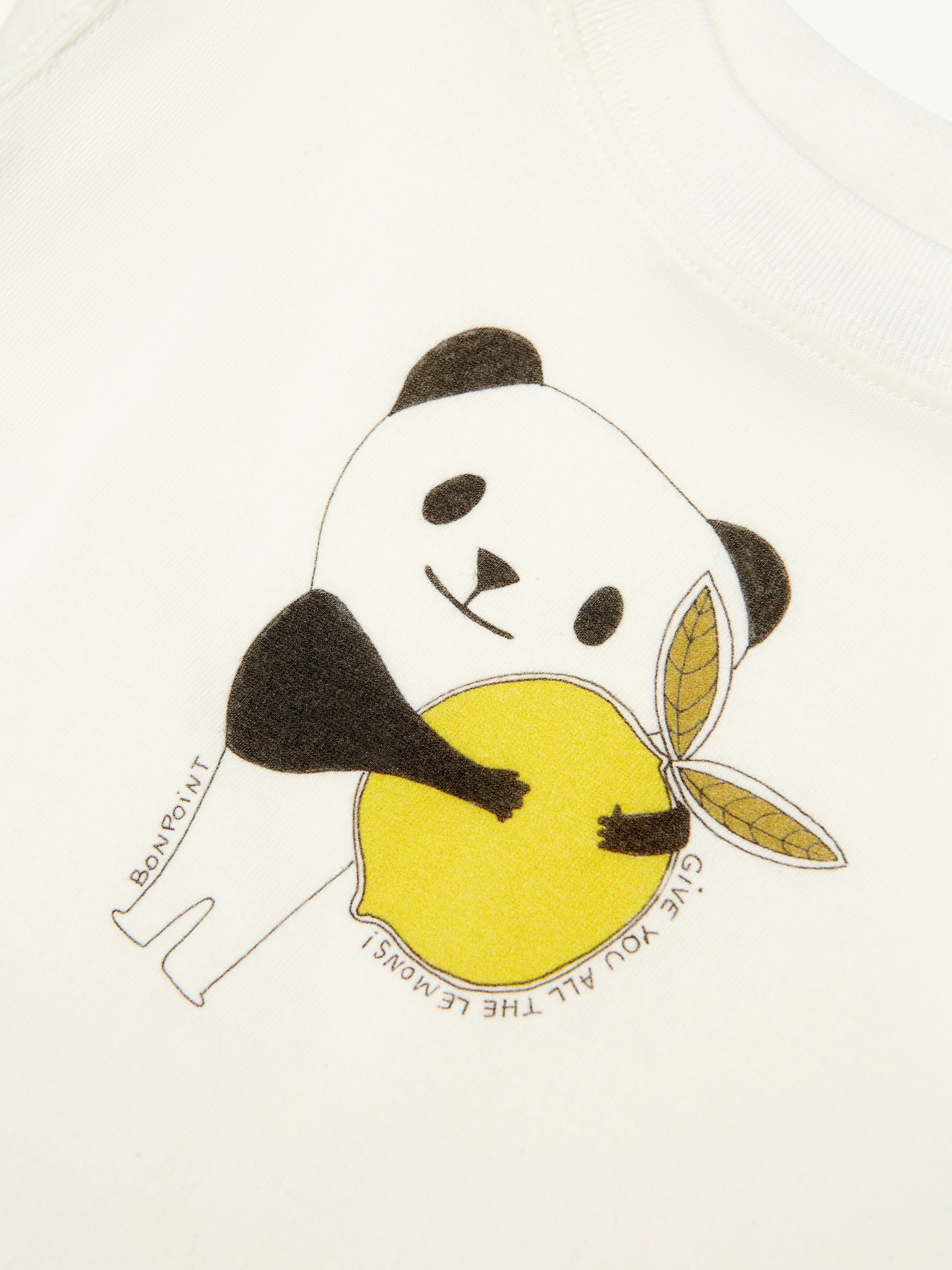 Bonpoint Baby Girls Panda T-Shirt in White