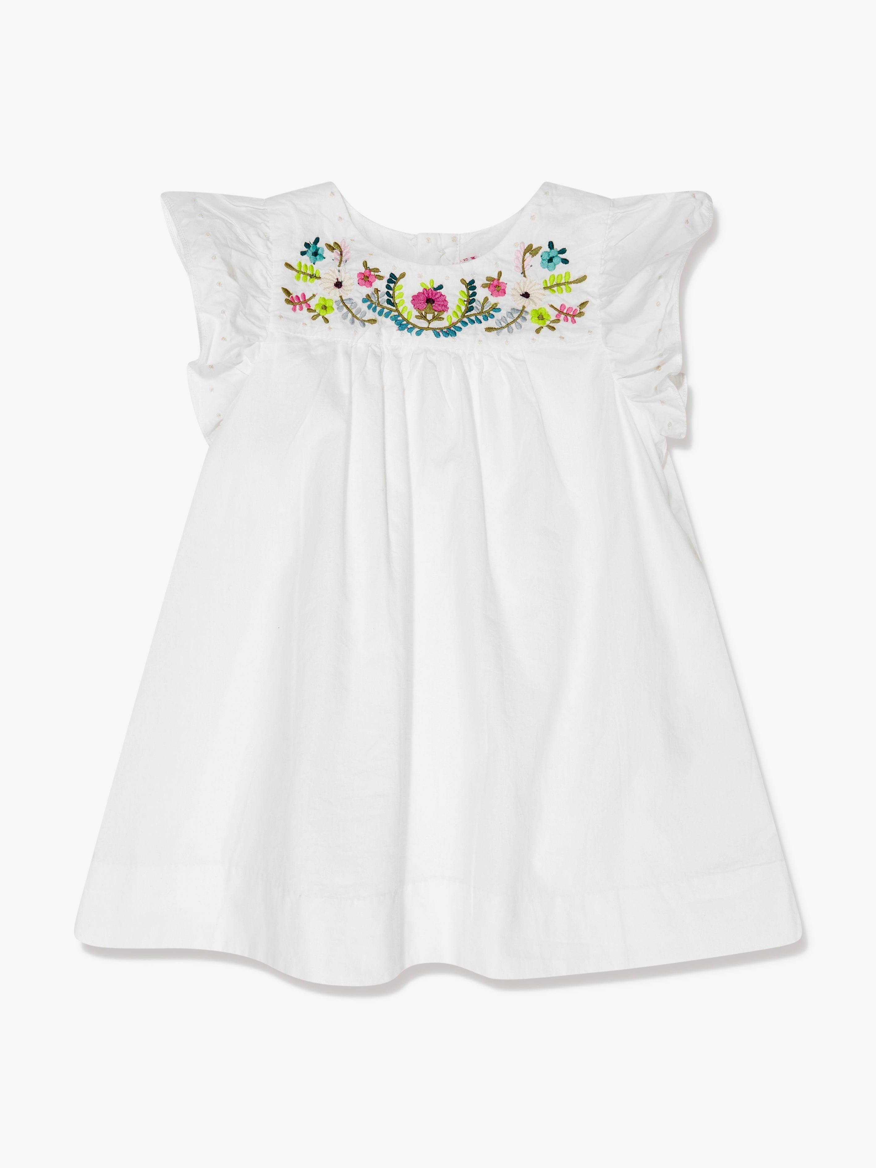 Bonpoint Baby Girls Laurie Dress in White