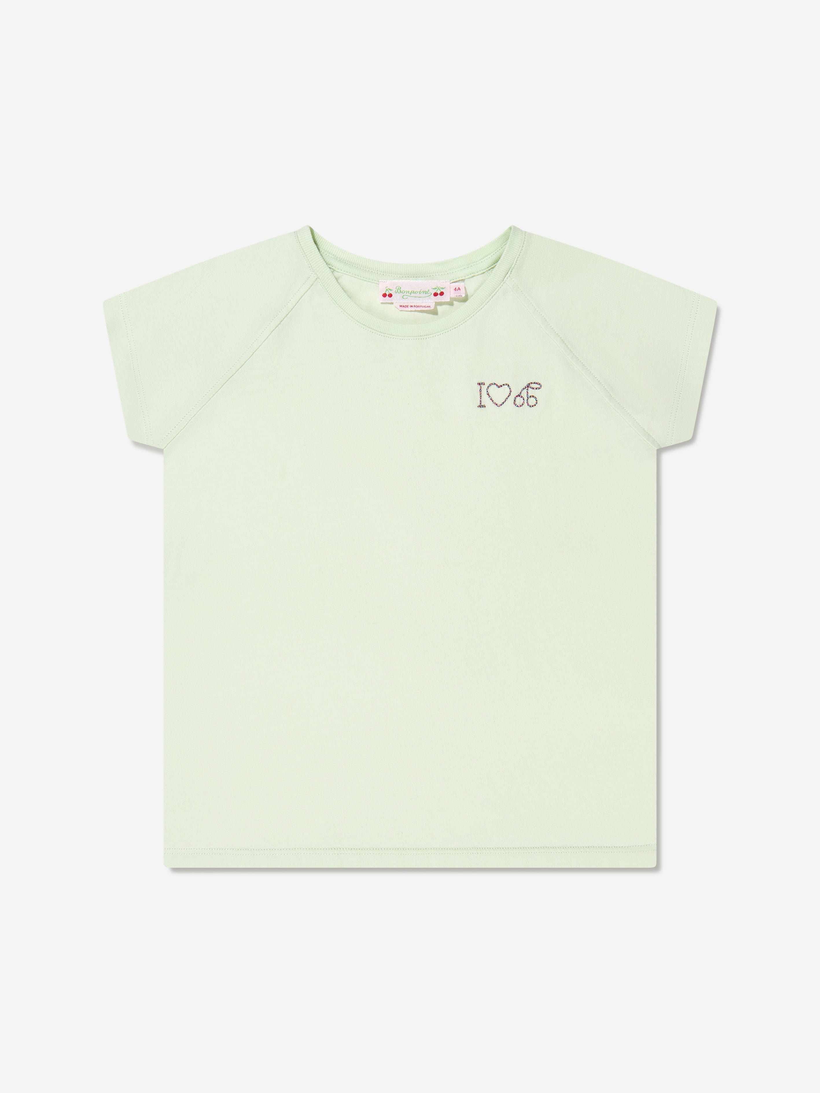 Bonpoint Girls Asmae T-Shirt in Green