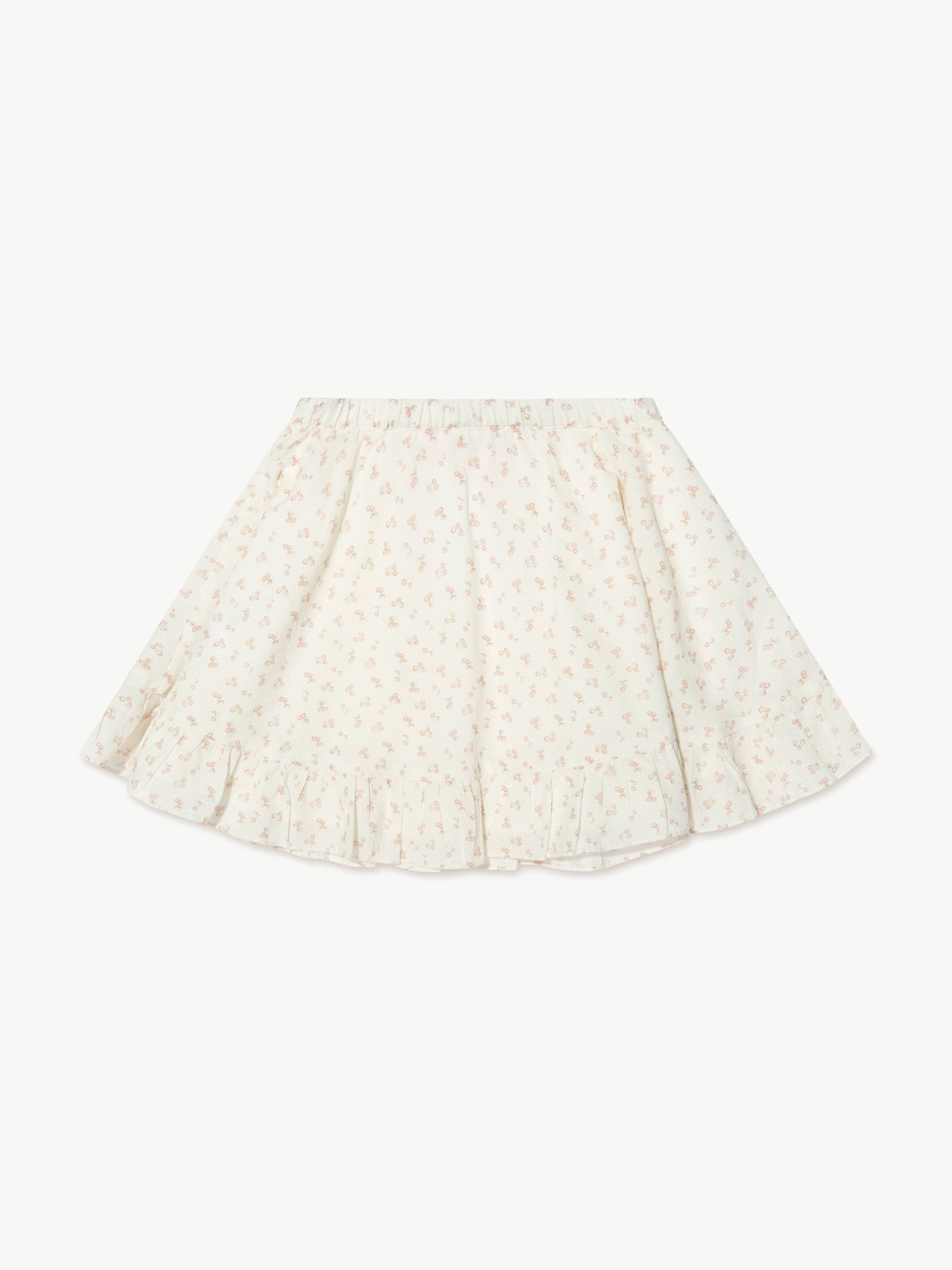 Bonpoint Girls Clarissa Skirt in White