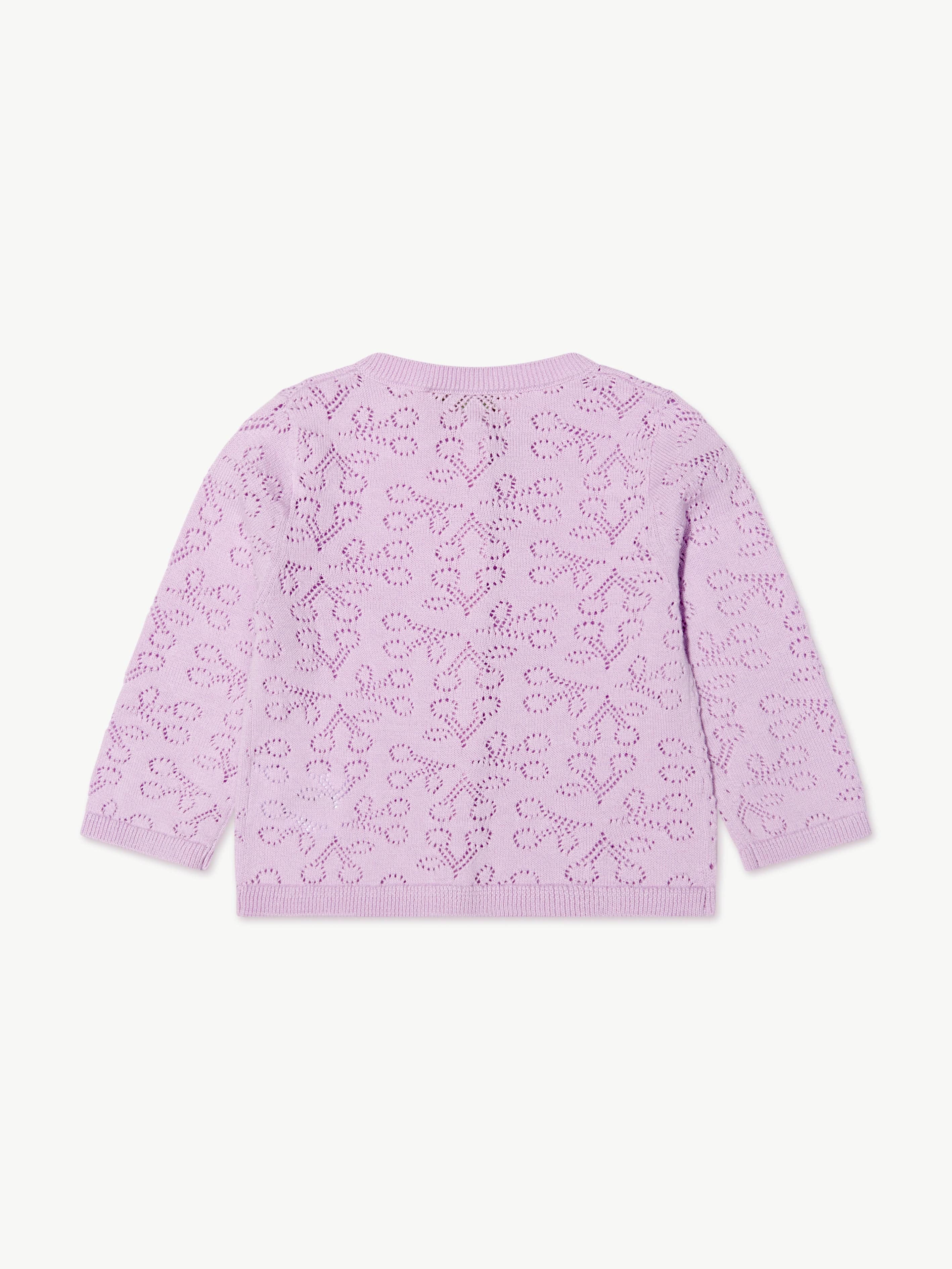 Bonpoint Baby Girls Clayel Cardigan in Lilac