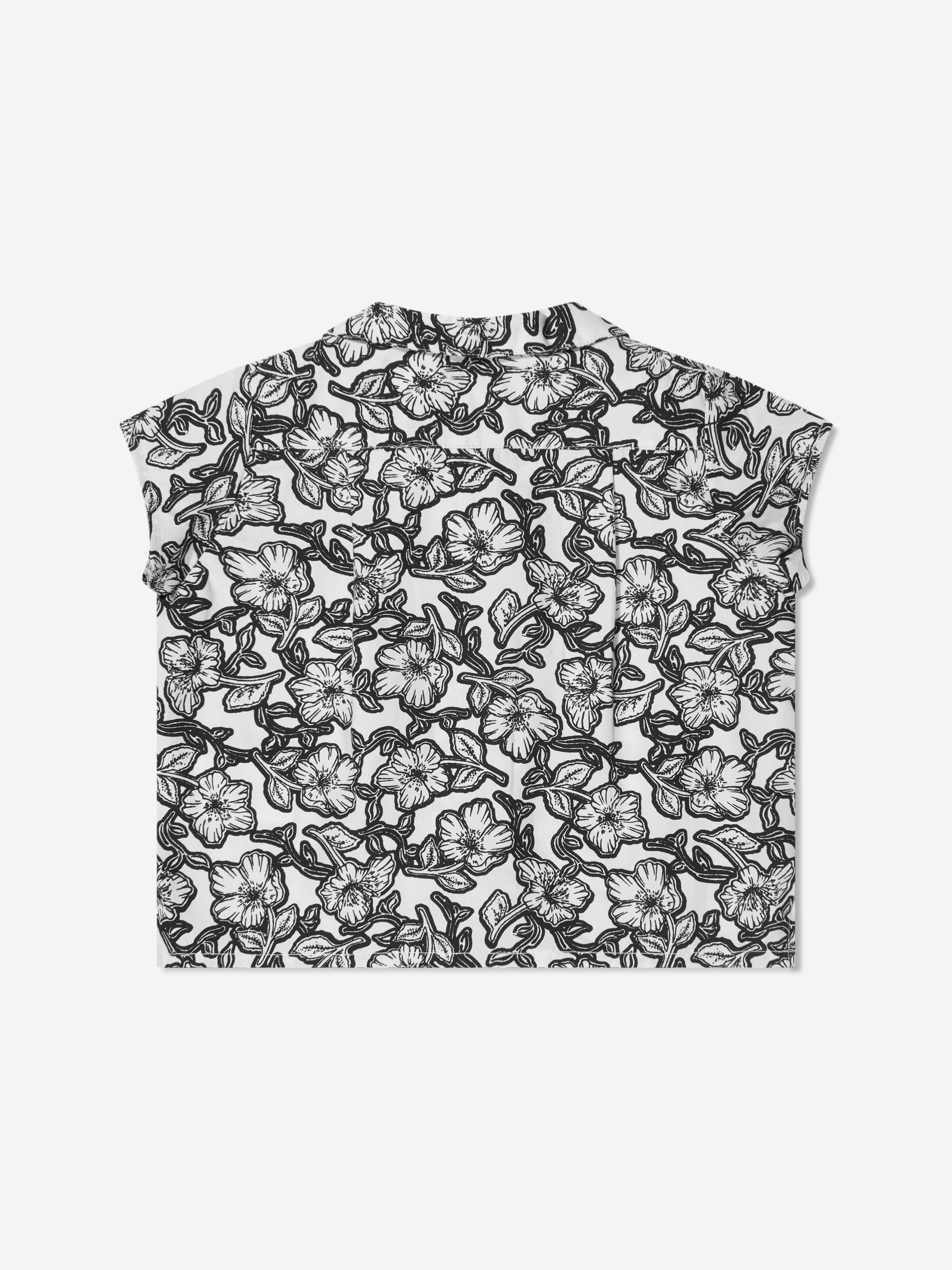 Bonpoint Baby Girls Floral Gerald Shirt in Black