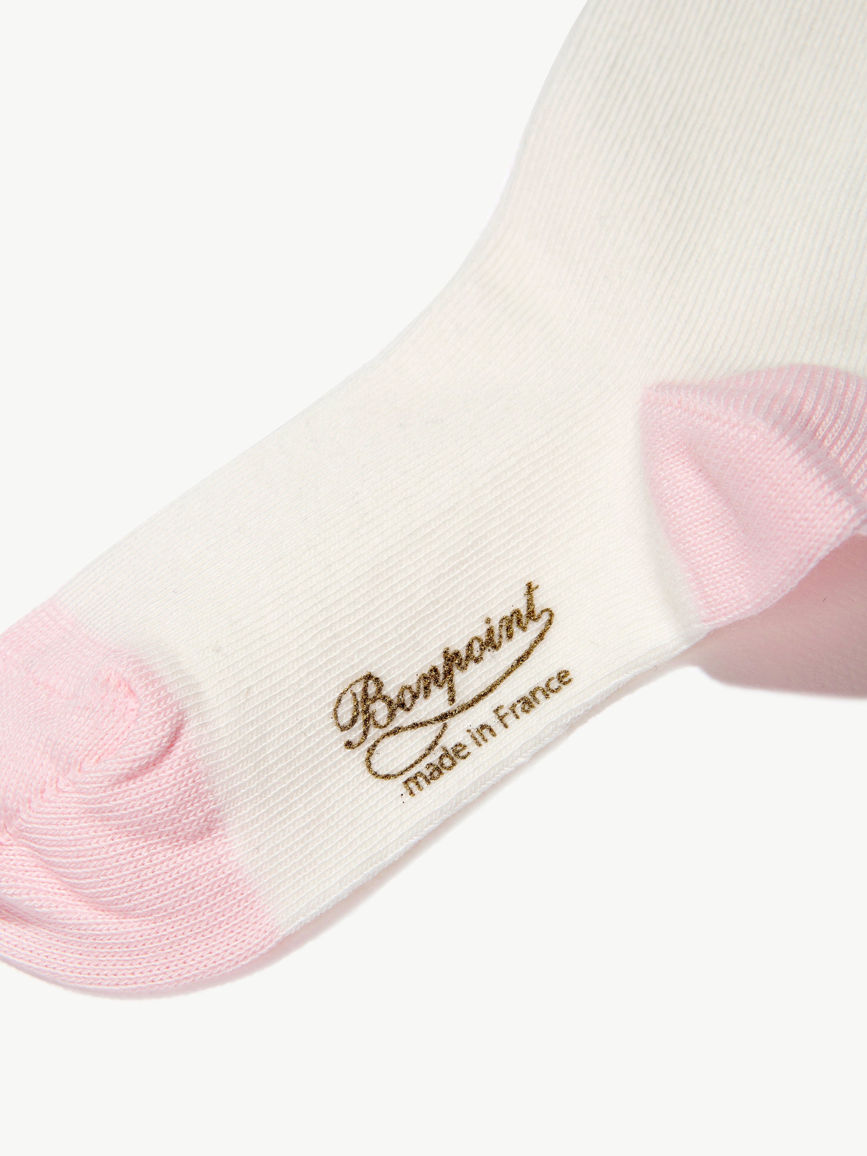 Bonpoint Girls Cherry Socks in White