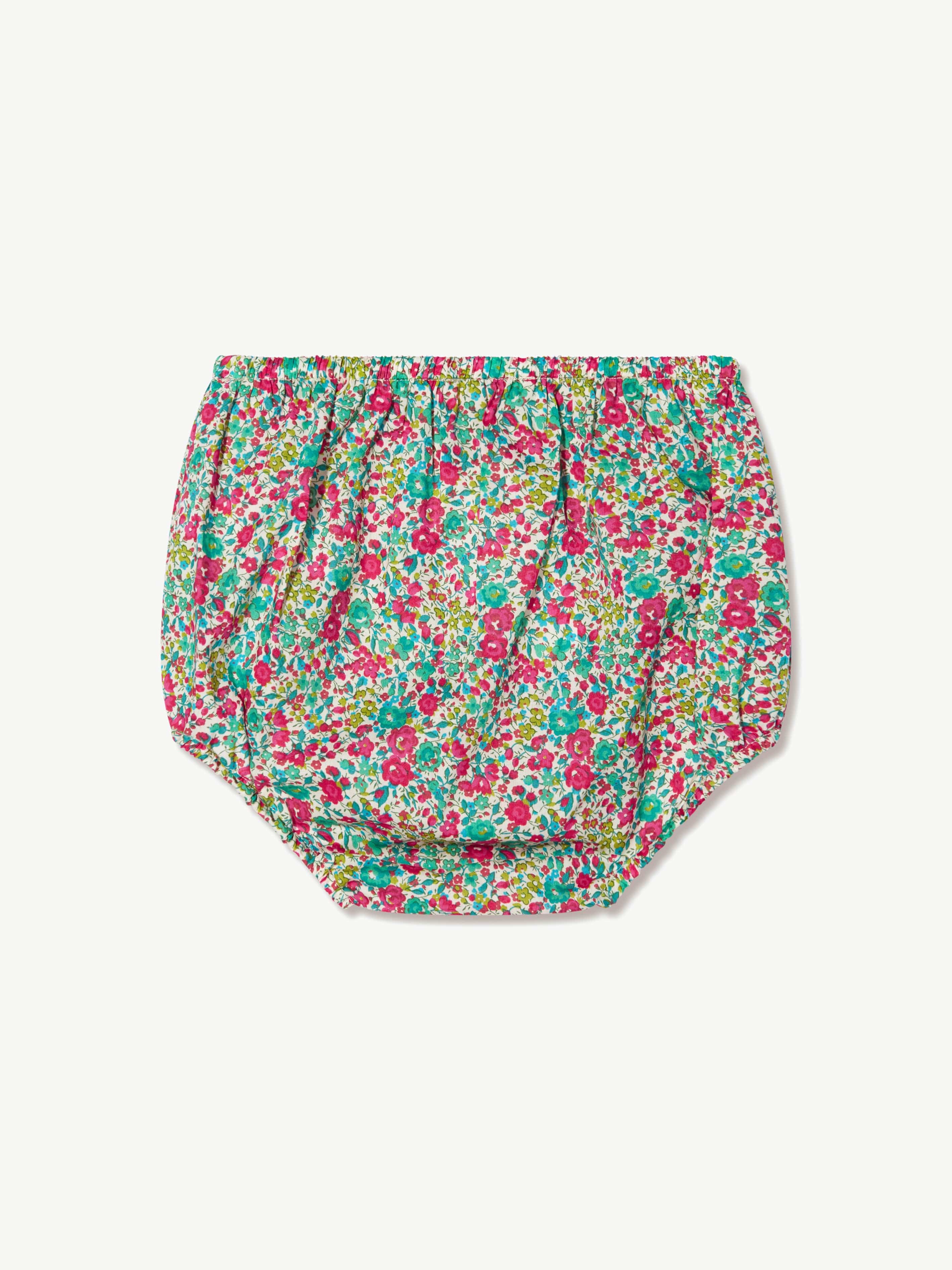 Bonpoint Baby Girls Floral Bloomers in Mint