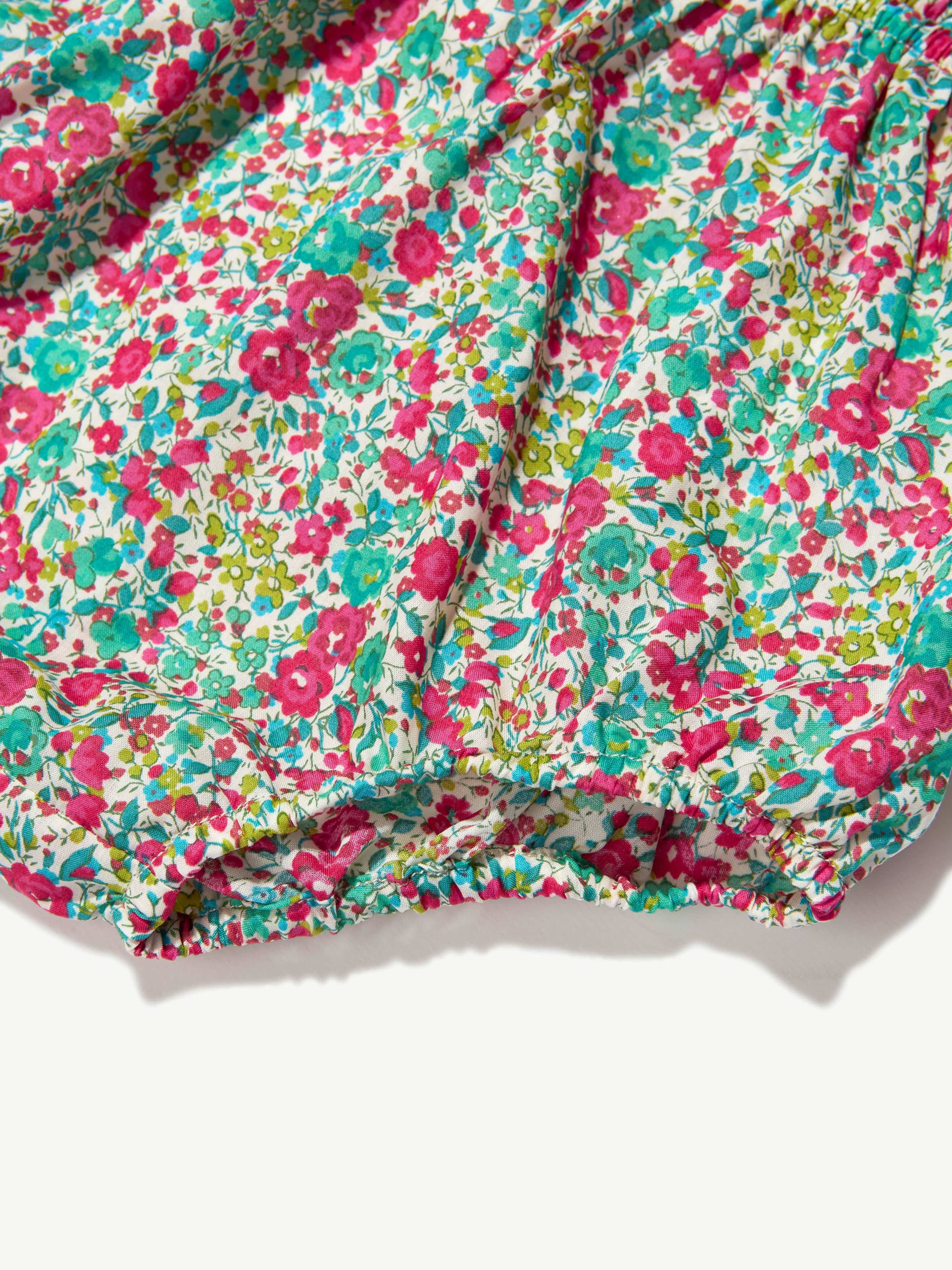 Bonpoint Baby Girls Floral Bloomers in Mint