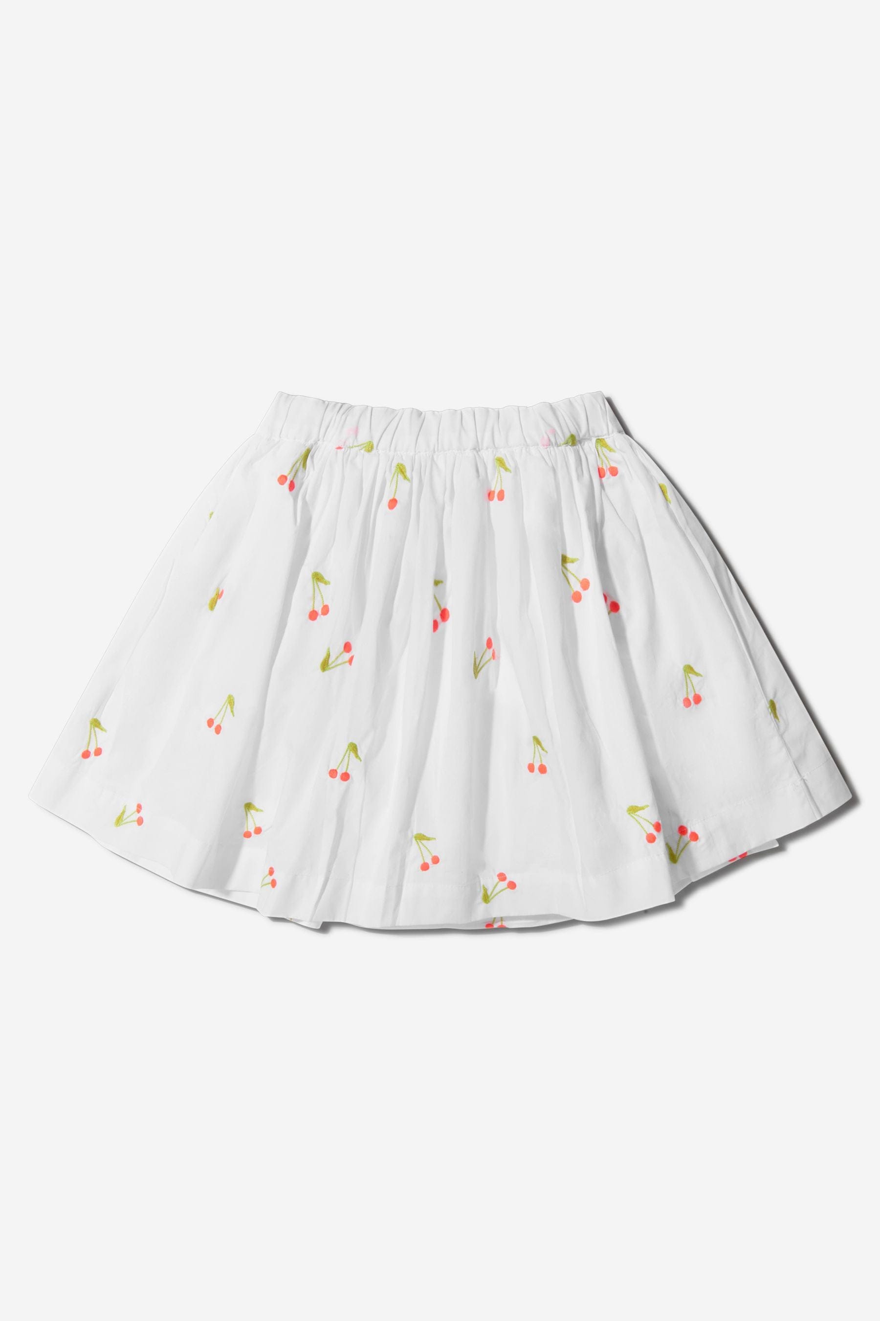 Bonpoint Girls Cotton Embroidered Cherry Skirt