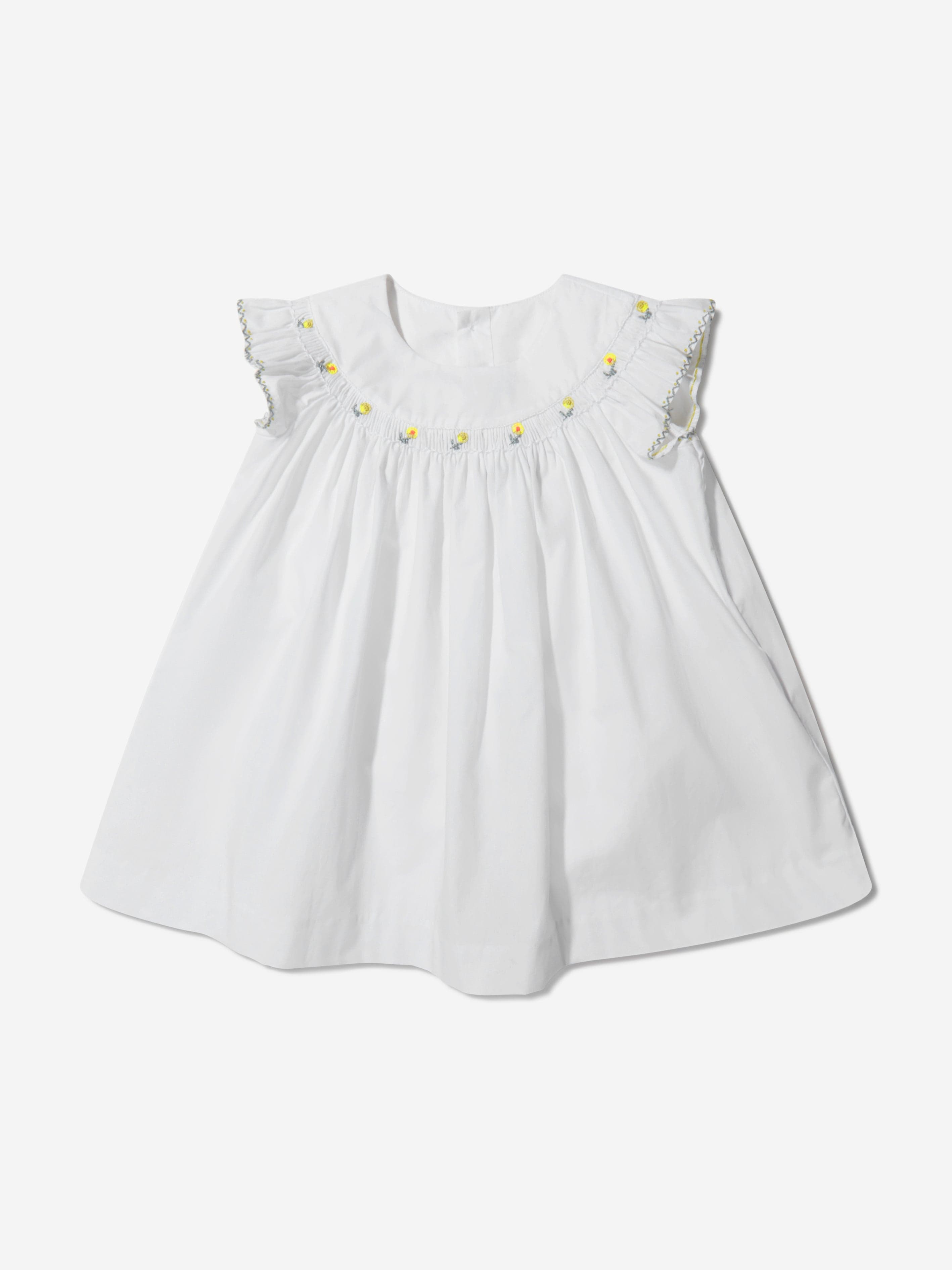 Bonpoint Baby Girls Cotton Poplin Embroidered Dress